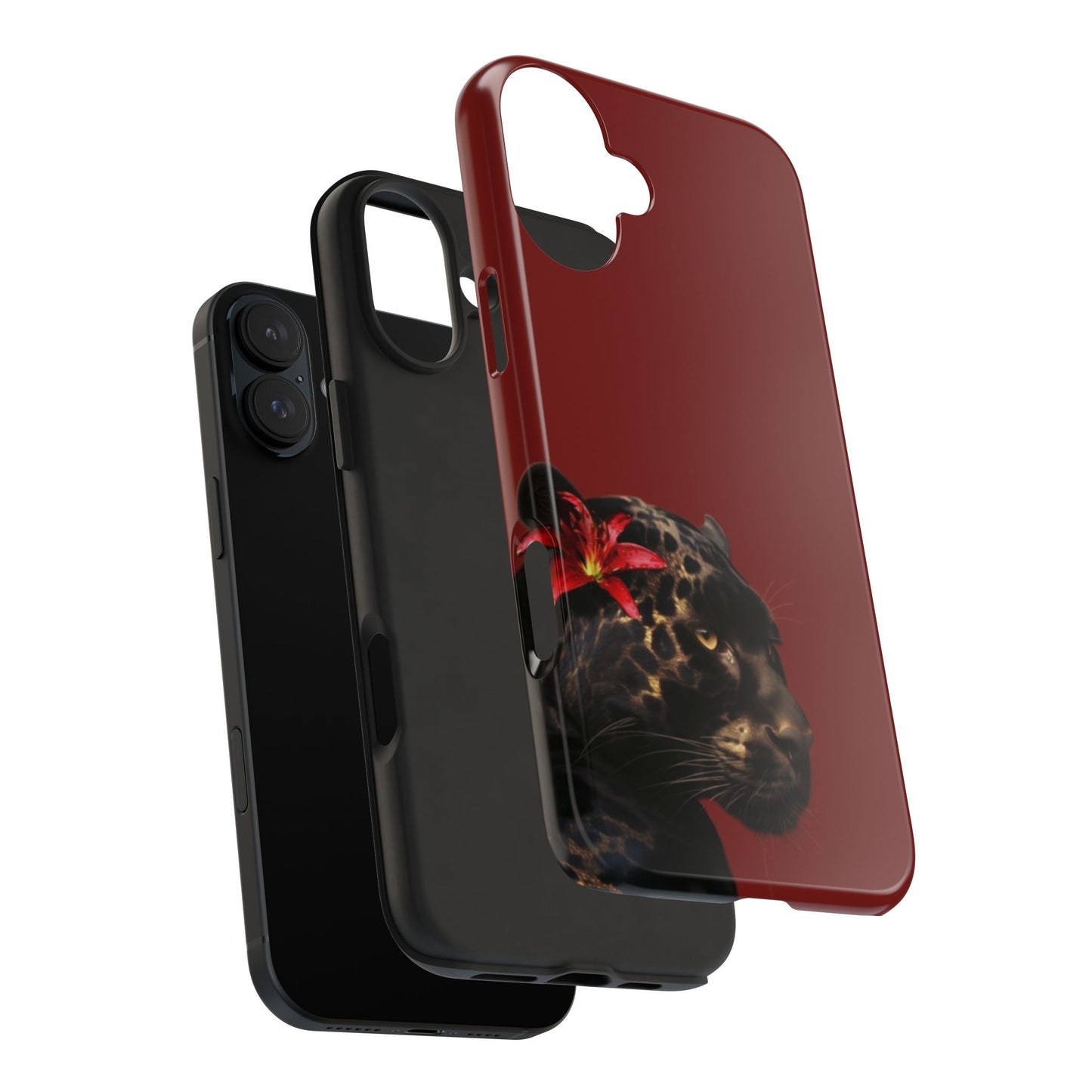 Wild Elegance Tough Phone Case with Panther Design