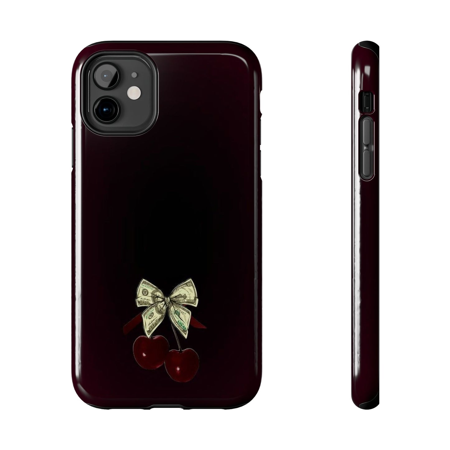 Cherry Bow Tough Phone Case - Stylish & Durable Protection