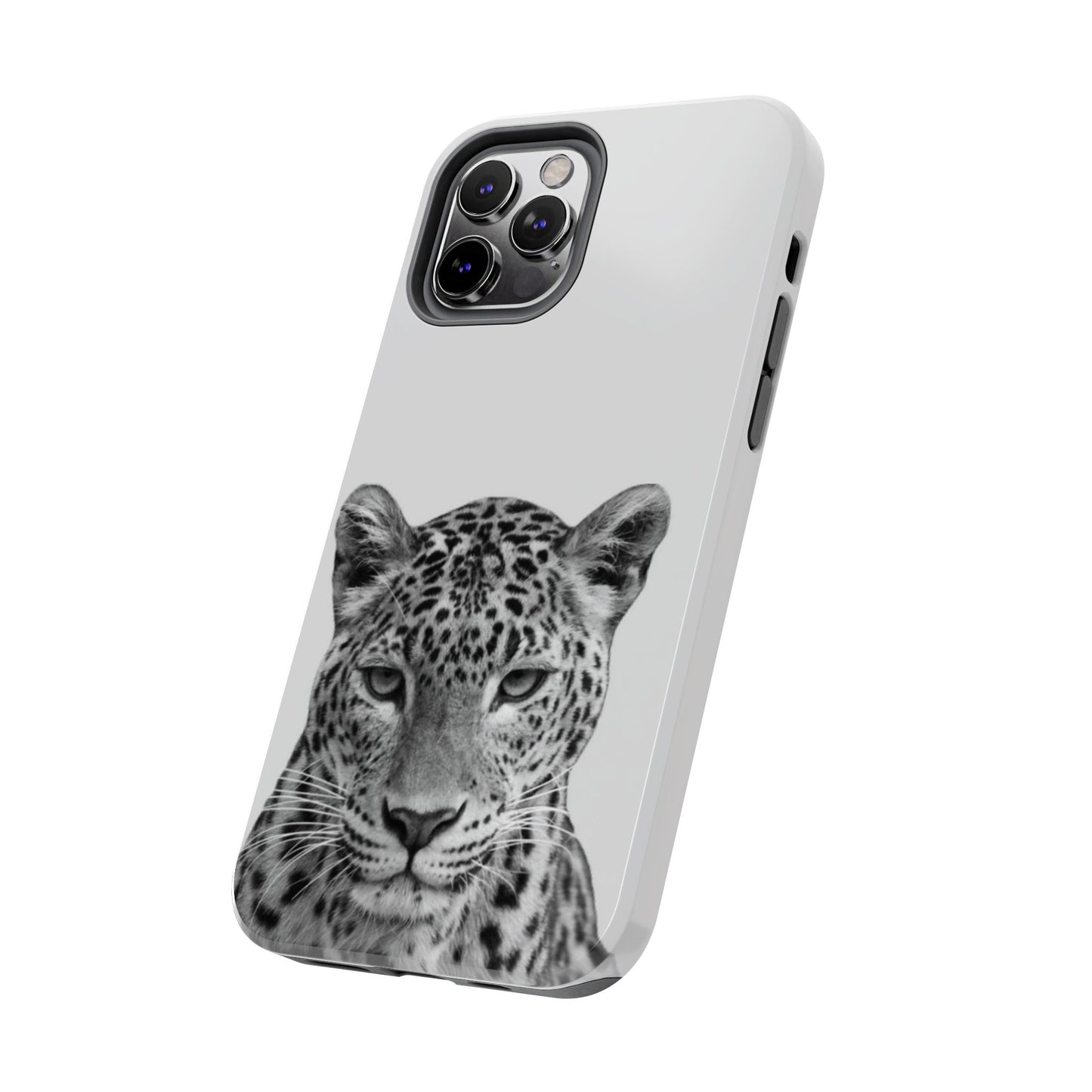 Stylish Tough Phone Case with Majestic Leopard Design
