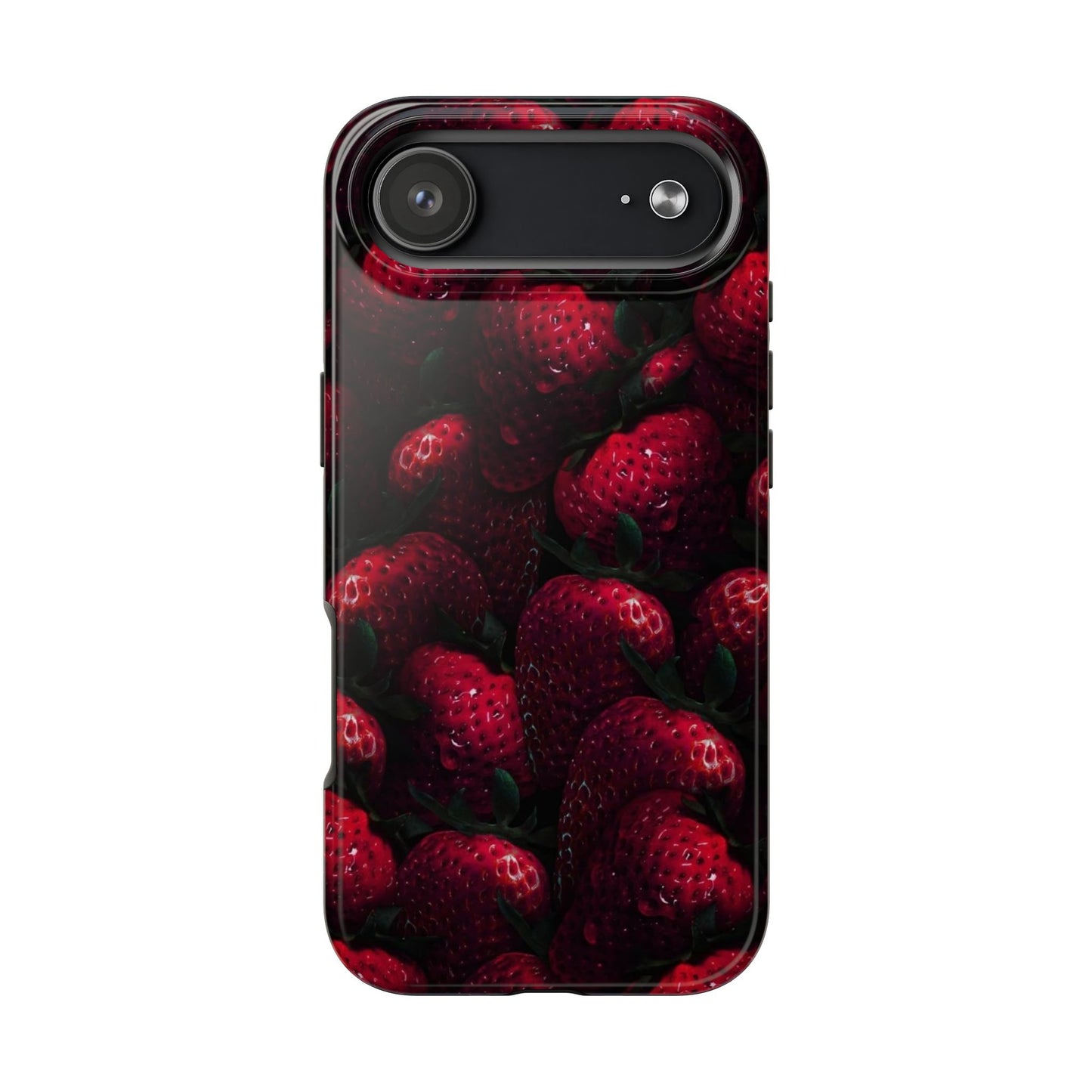 Berry Burst Tough Phone Case - Durable Protection with Strawberry Design
