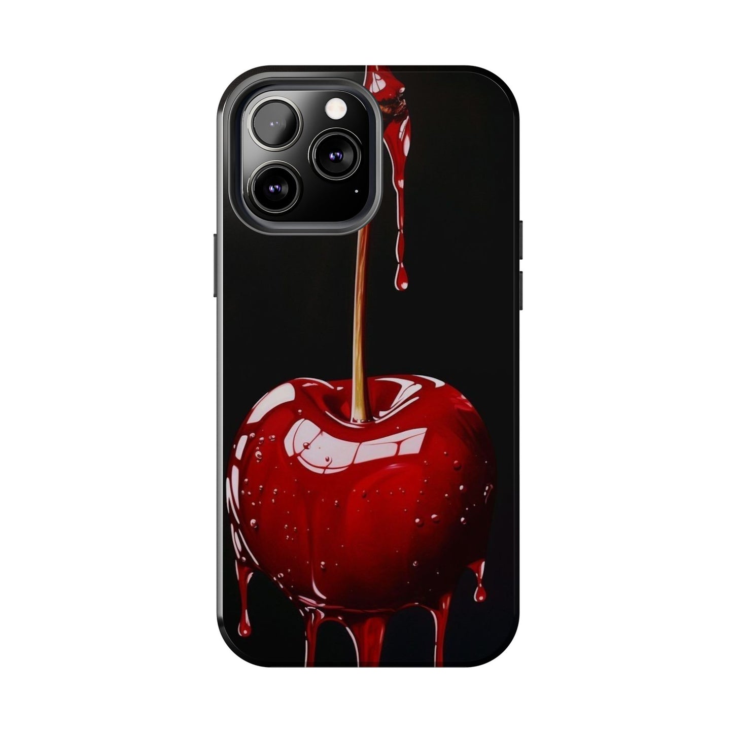 Dripping Cherry Tough Phone Case - Stylish Protection for Your Device