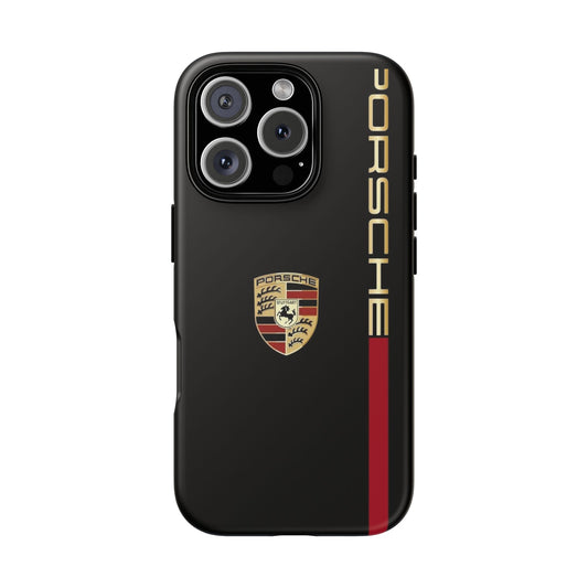 Porsche Tough Phone Case, Durable Car Lover Accessory, Protective Cover, Gift for Auto Enthusiasts, Racing Themed Phone Accessory