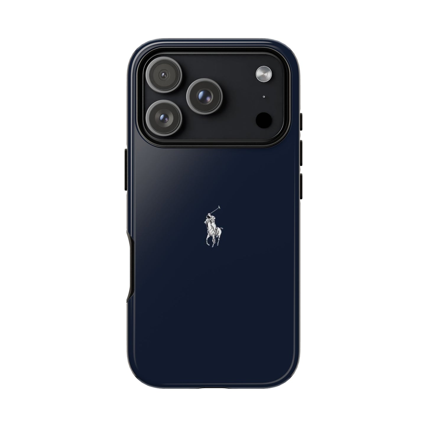 Navy Polo Logo Tough Phone Case — Slim Protective iPhone Cover