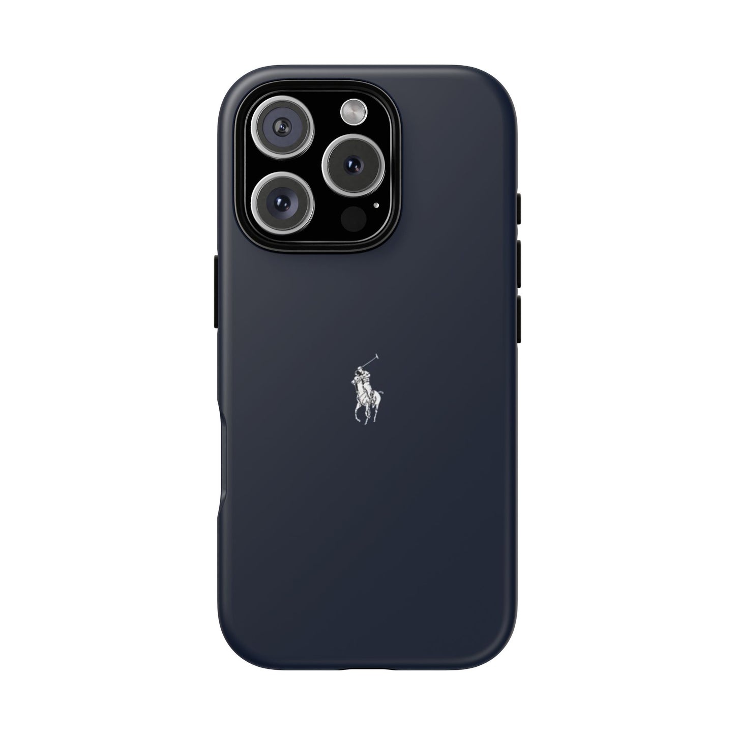 Navy Polo Logo Tough Phone Case — Slim Protective iPhone Cover