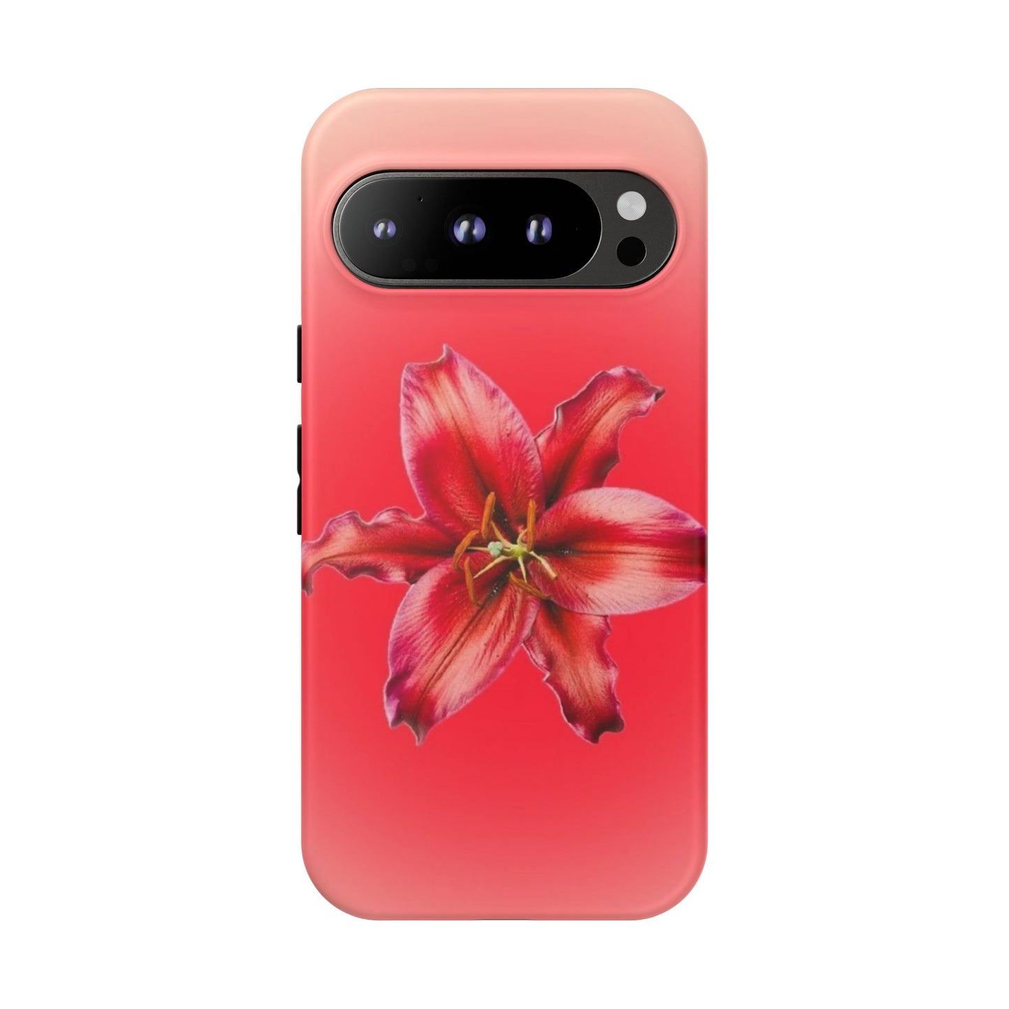 Phone Case - Vibrant Red Lily Glossy & Matte Tough Case