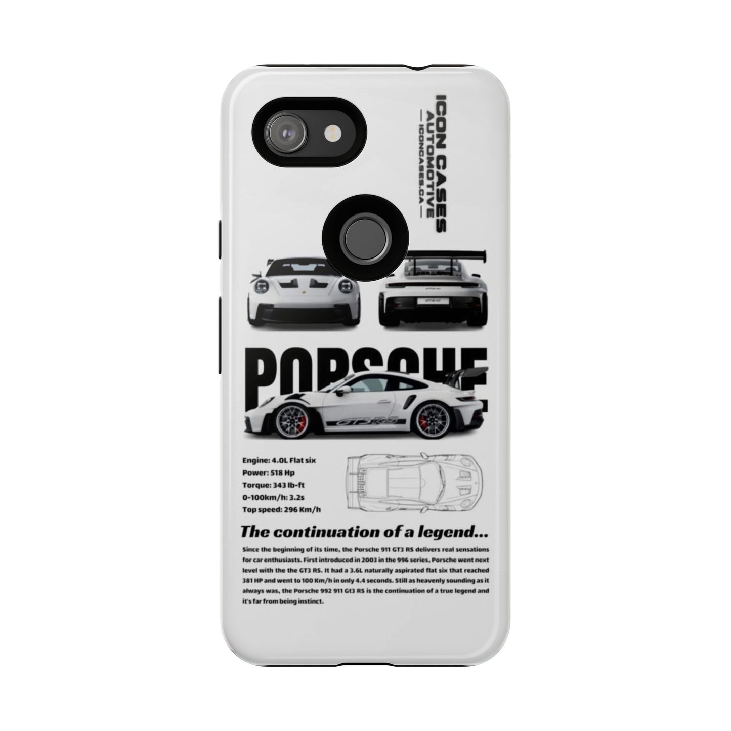 Porsche Phone Case, Tough Car Lover's Gift, Racing Enthusiast Accessory, Durable Auto Merchandise, Birthday Gift for Him