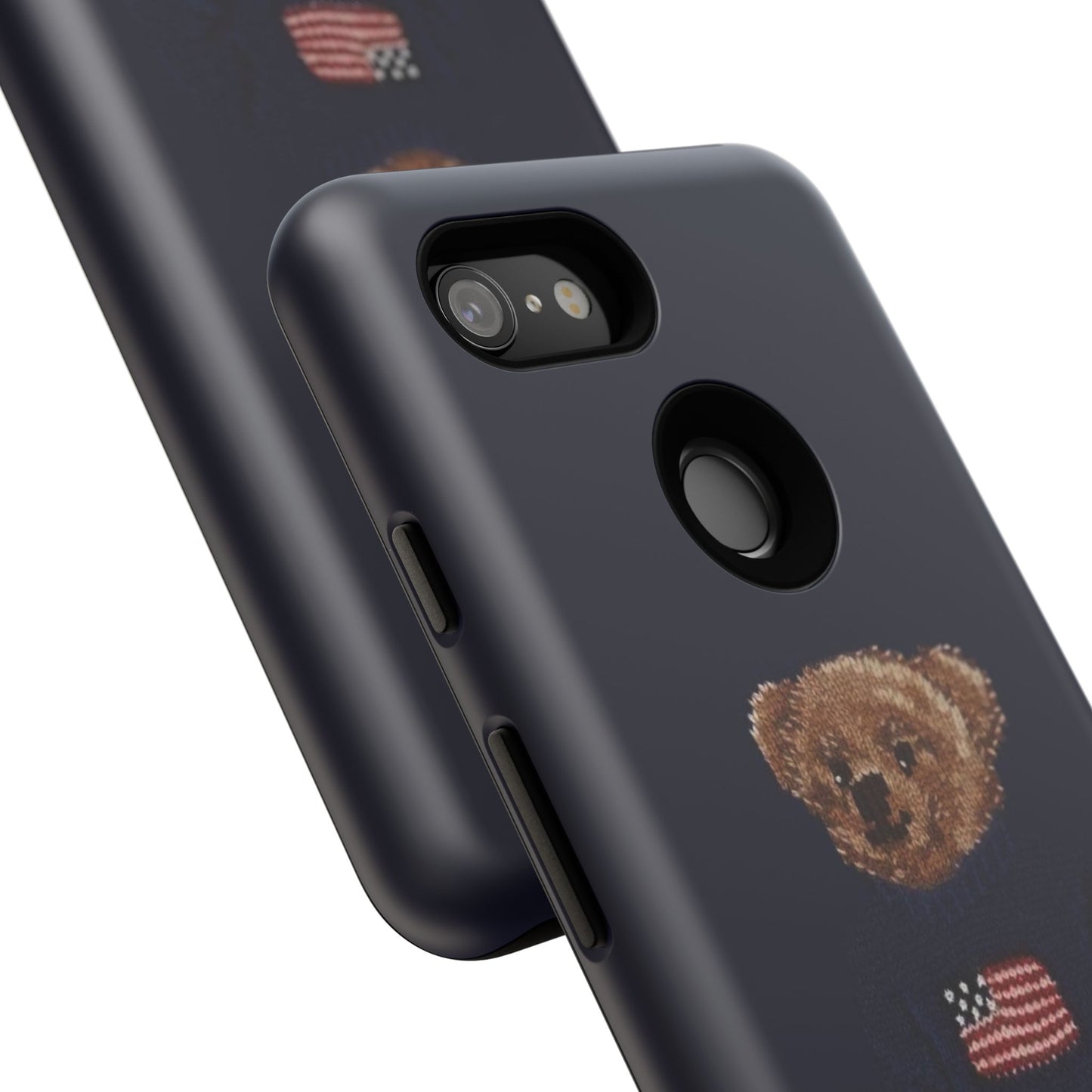 Patriotic Polo Bear Phone Case — Navy Protective Tough Case