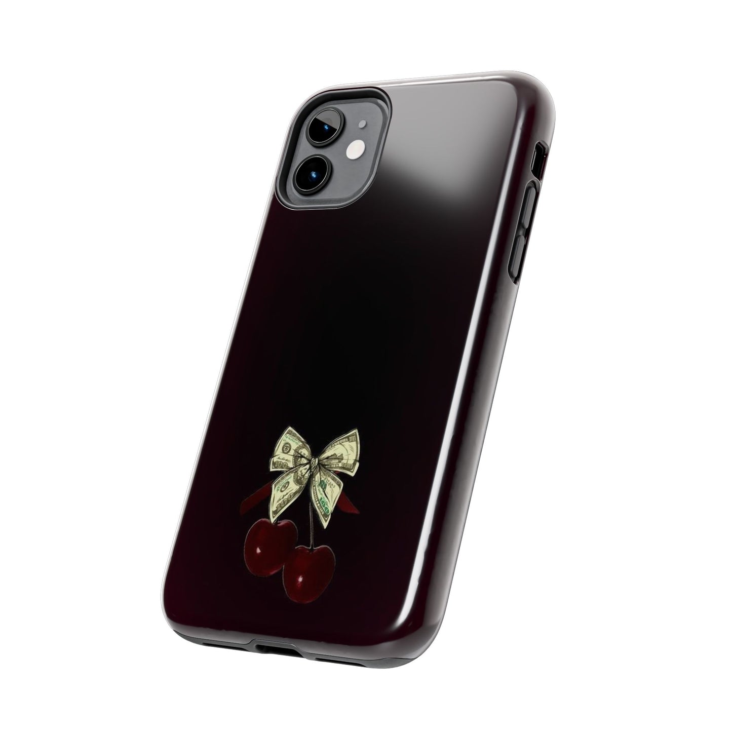 Cherry Bow Tough Phone Case - Stylish & Durable Protection
