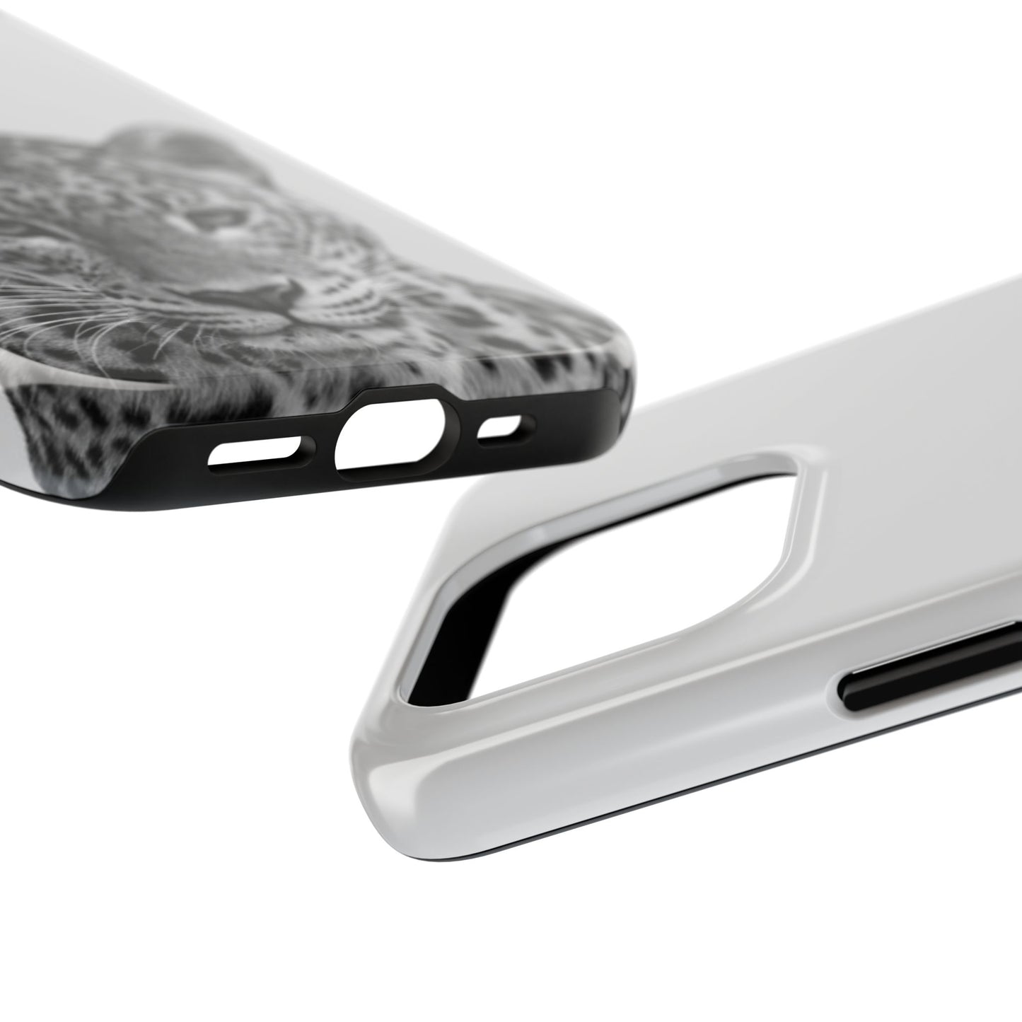 Stylish Tough Phone Case with Majestic Leopard Design