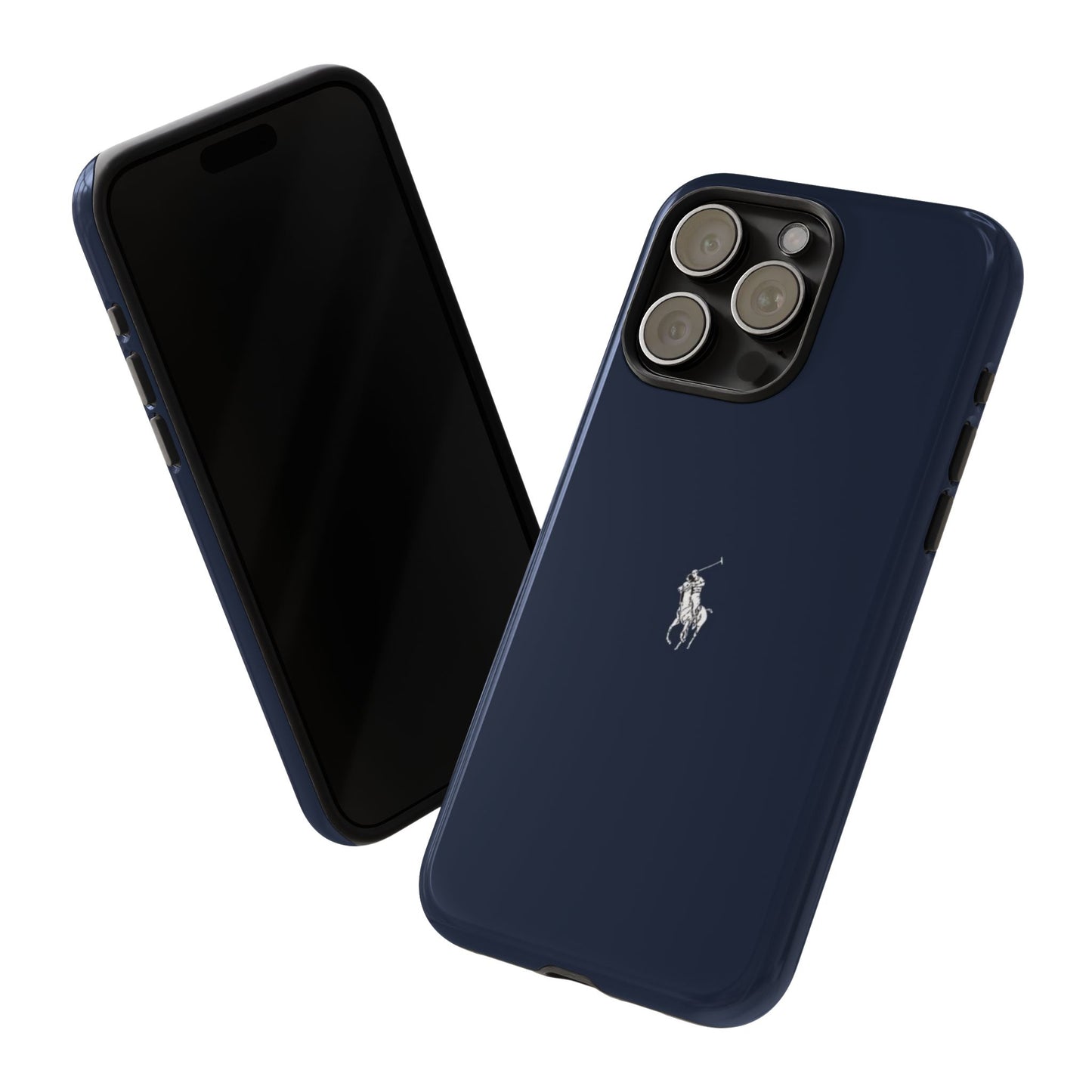 Navy Polo Logo Tough Phone Case — Slim Protective iPhone Cover