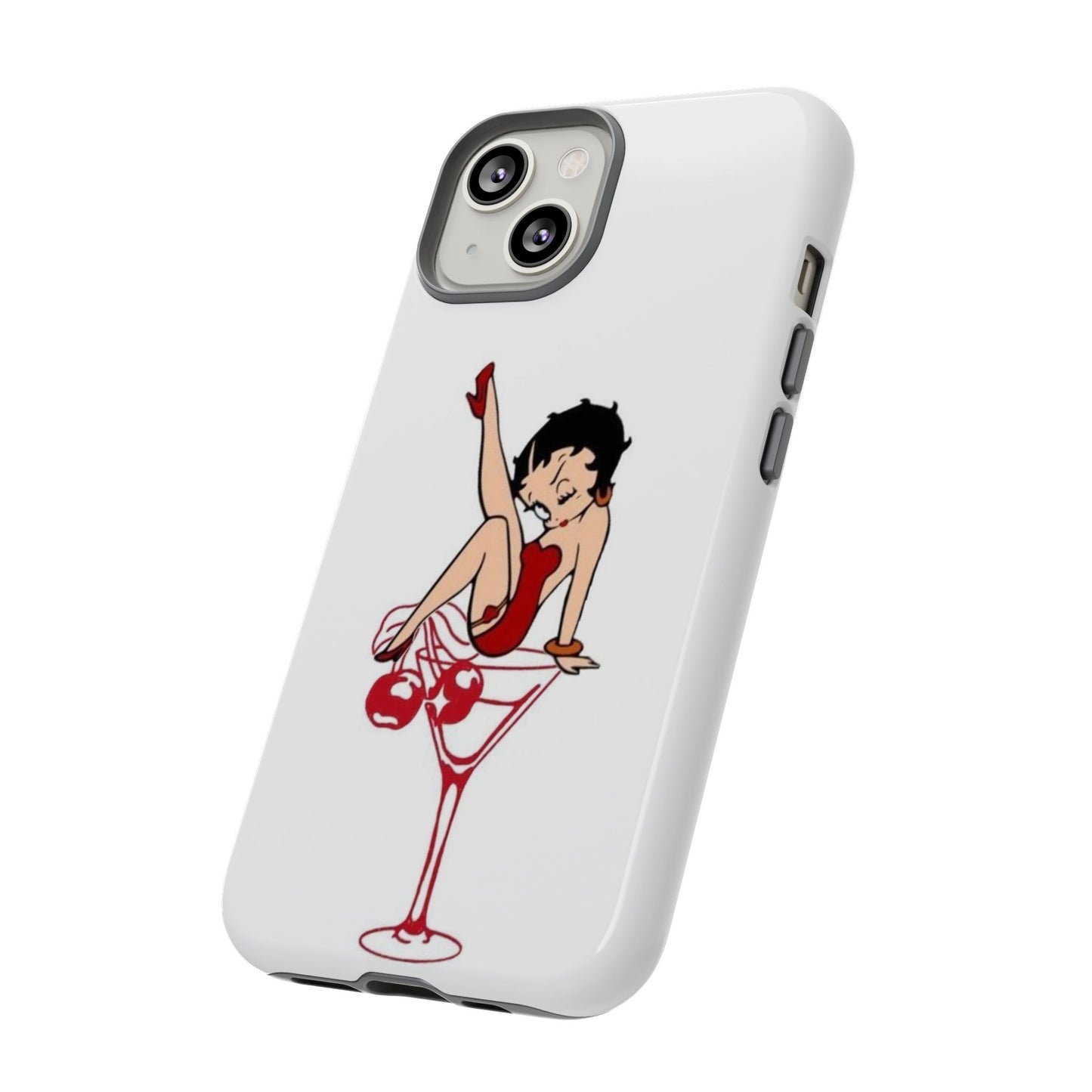 Betty Boop Martini Phone Case - Stylish Tough Cases for Fun Lovers
