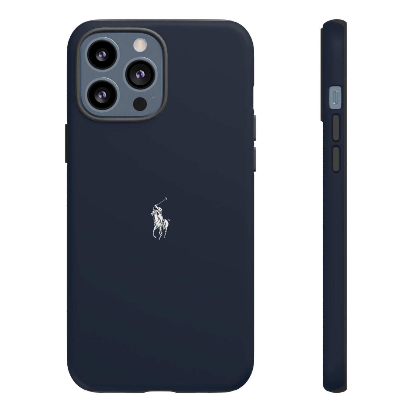 Navy Polo Logo Tough Phone Case — Slim Protective iPhone Cover