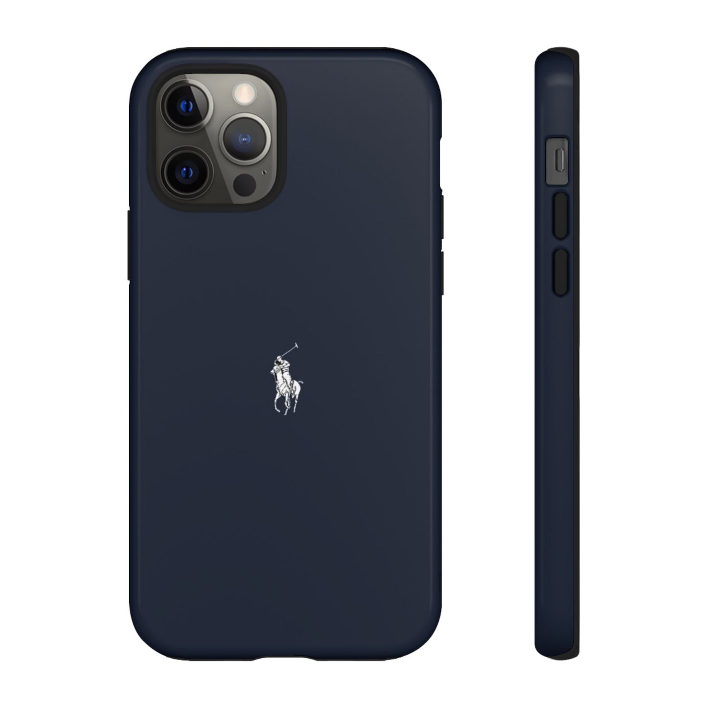 Navy Polo Logo Tough Phone Case — Slim Protective iPhone Cover