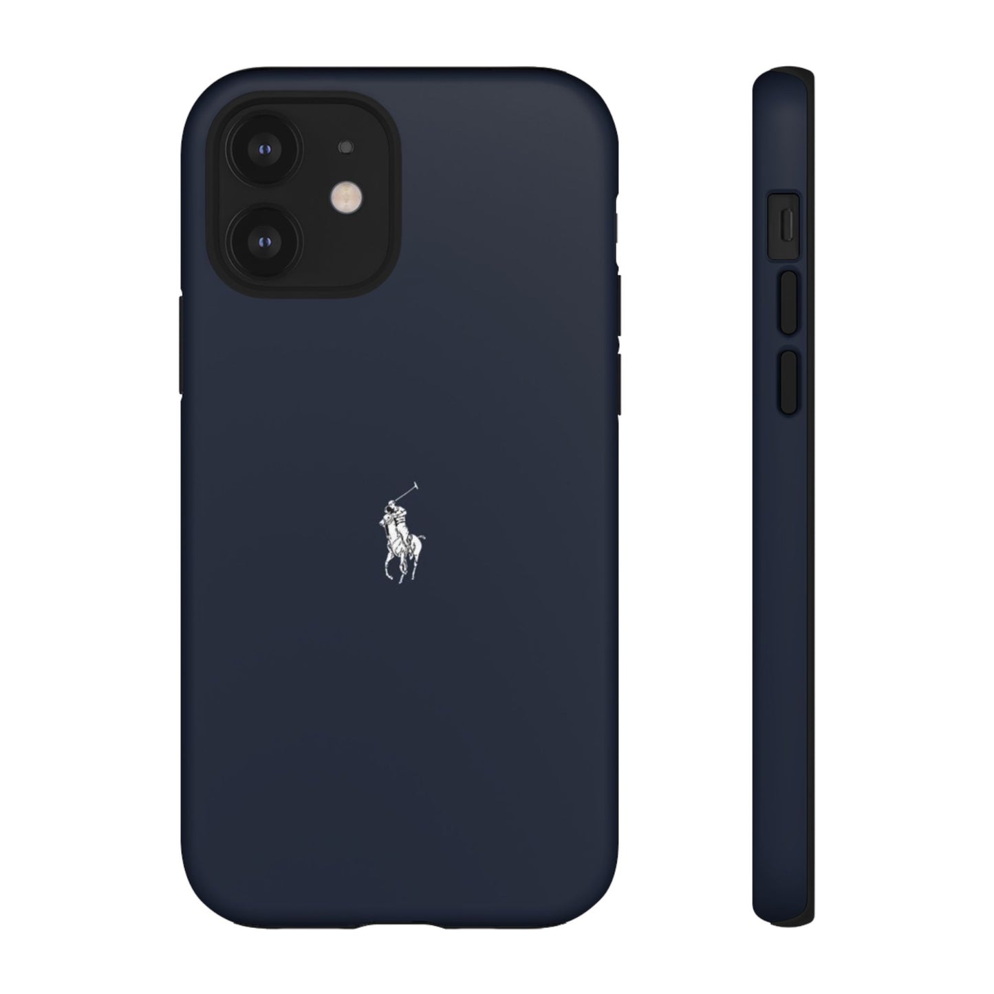 Navy Polo Logo Tough Phone Case — Slim Protective iPhone Cover