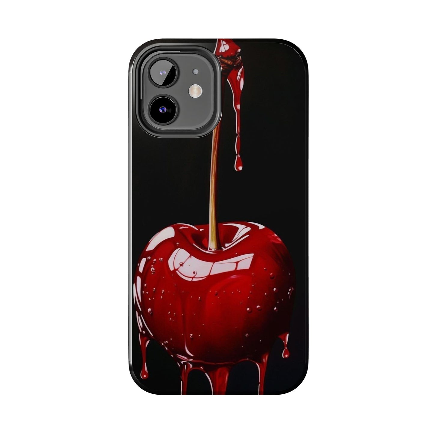 Dripping Cherry Tough Phone Case - Stylish Protection for Your Device