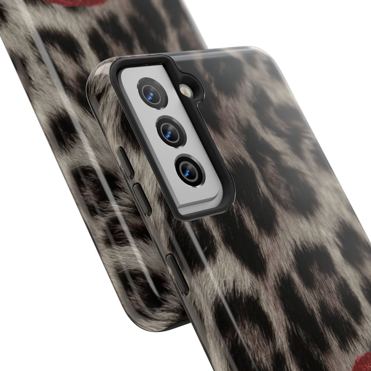 Wild Kiss Leopard Print Phone Case - Tough, Stylish Protection for Trendsetters