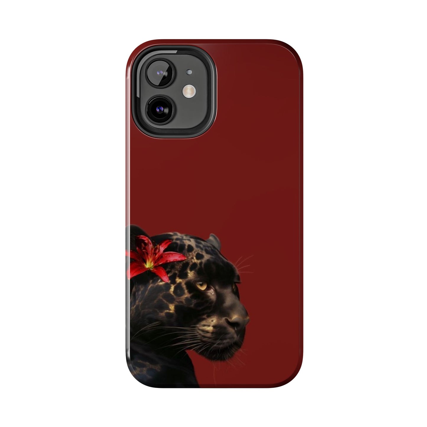 Wild Elegance Tough Phone Case with Panther Design