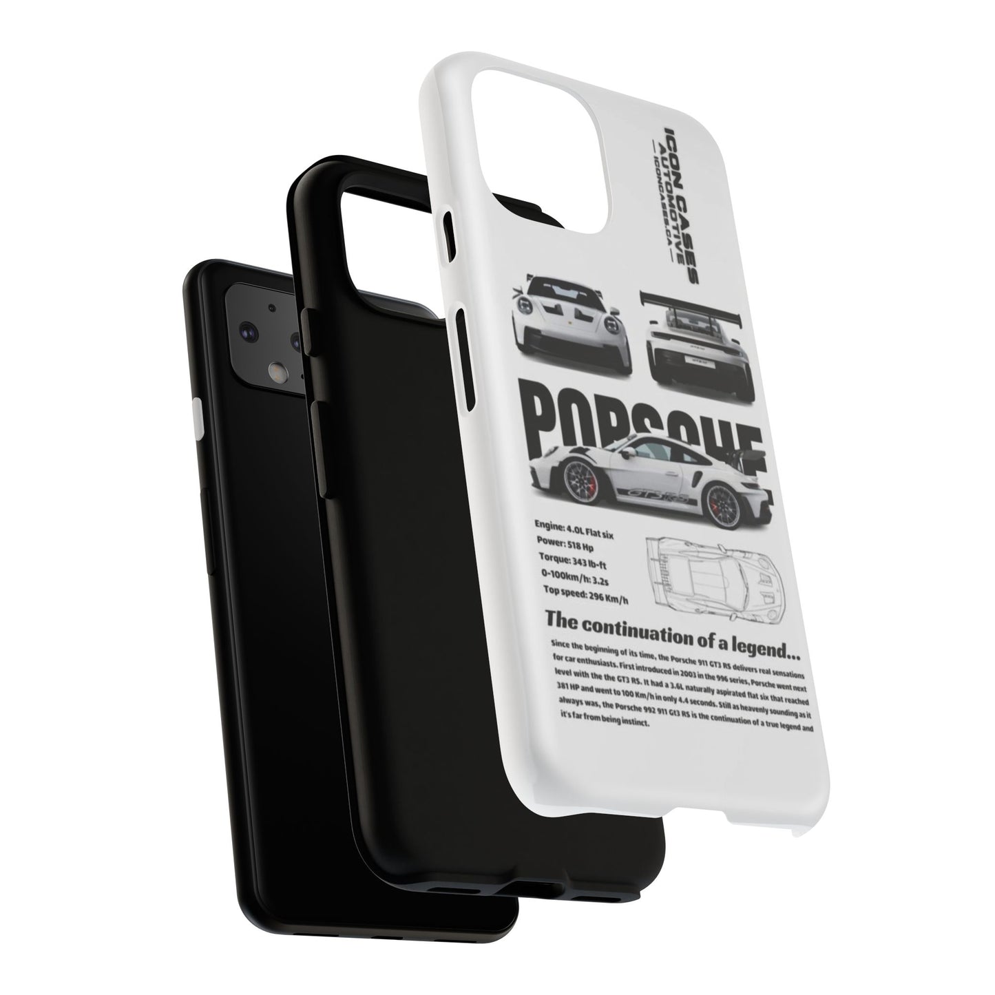 Porsche Phone Case, Tough Car Lover's Gift, Racing Enthusiast Accessory, Durable Auto Merchandise, Birthday Gift for Him