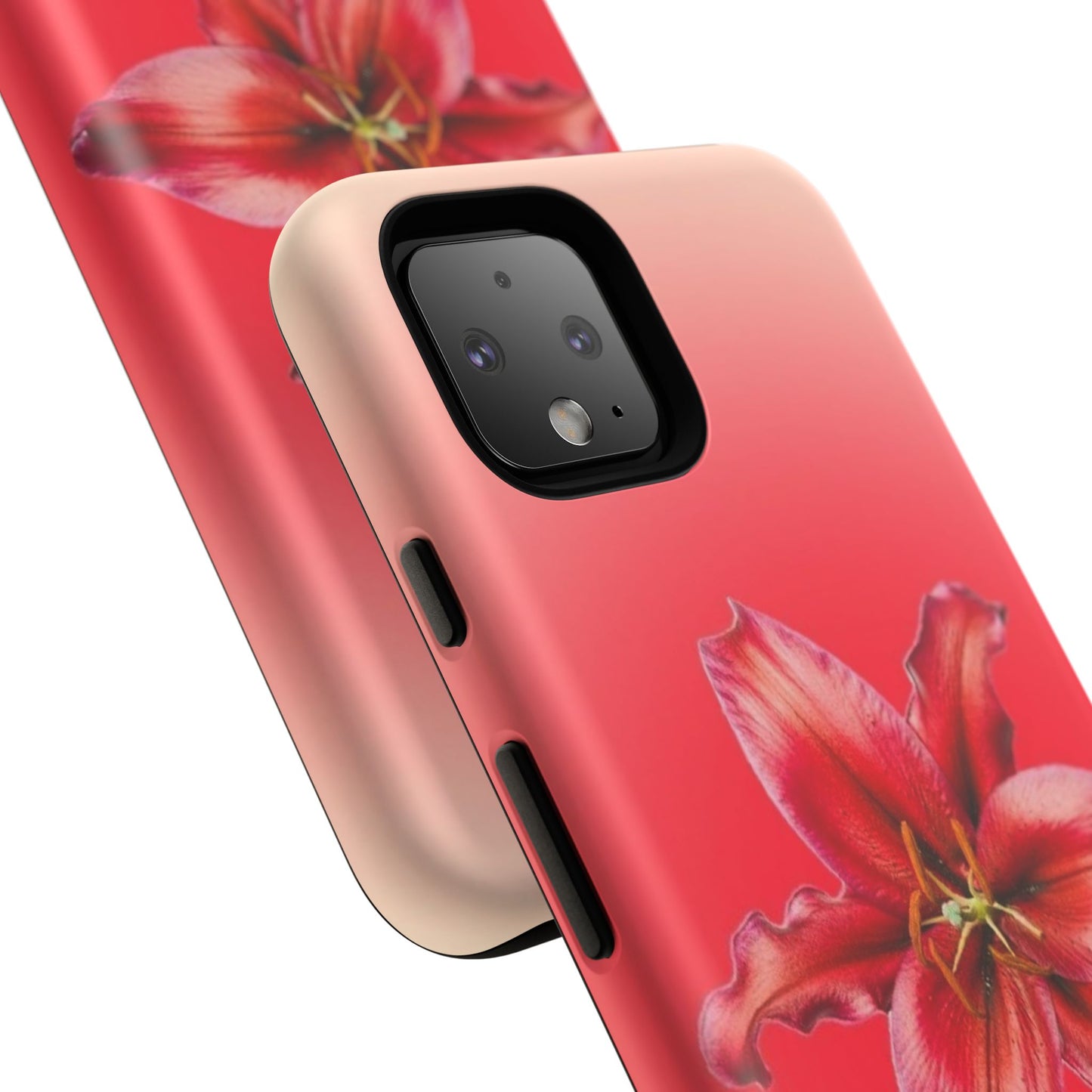 Phone Case - Vibrant Red Lily Glossy & Matte Tough Case