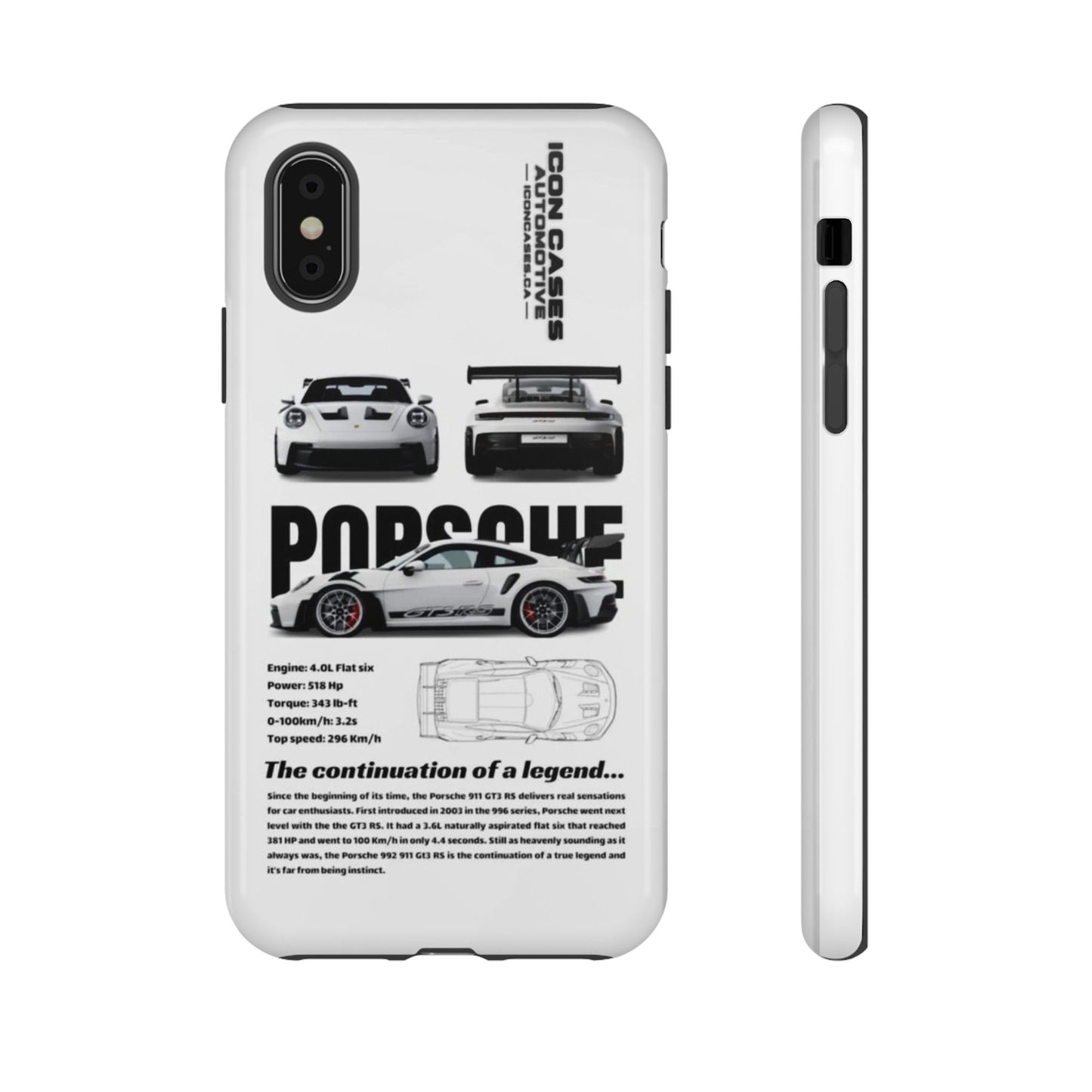 Porsche Phone Case, Tough Car Lover's Gift, Racing Enthusiast Accessory, Durable Auto Merchandise, Birthday Gift for Him
