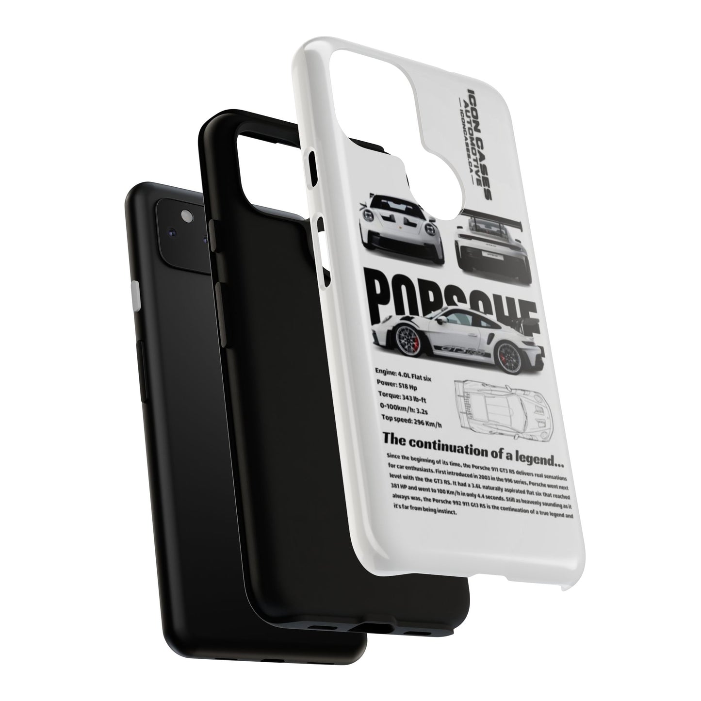 Porsche Phone Case, Tough Car Lover's Gift, Racing Enthusiast Accessory, Durable Auto Merchandise, Birthday Gift for Him