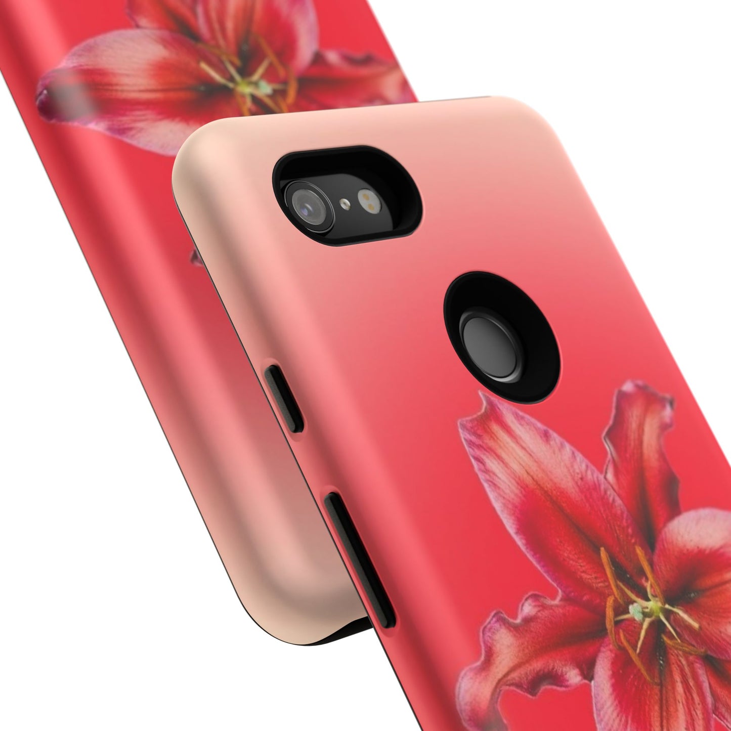 Phone Case - Vibrant Red Lily Glossy & Matte Tough Case