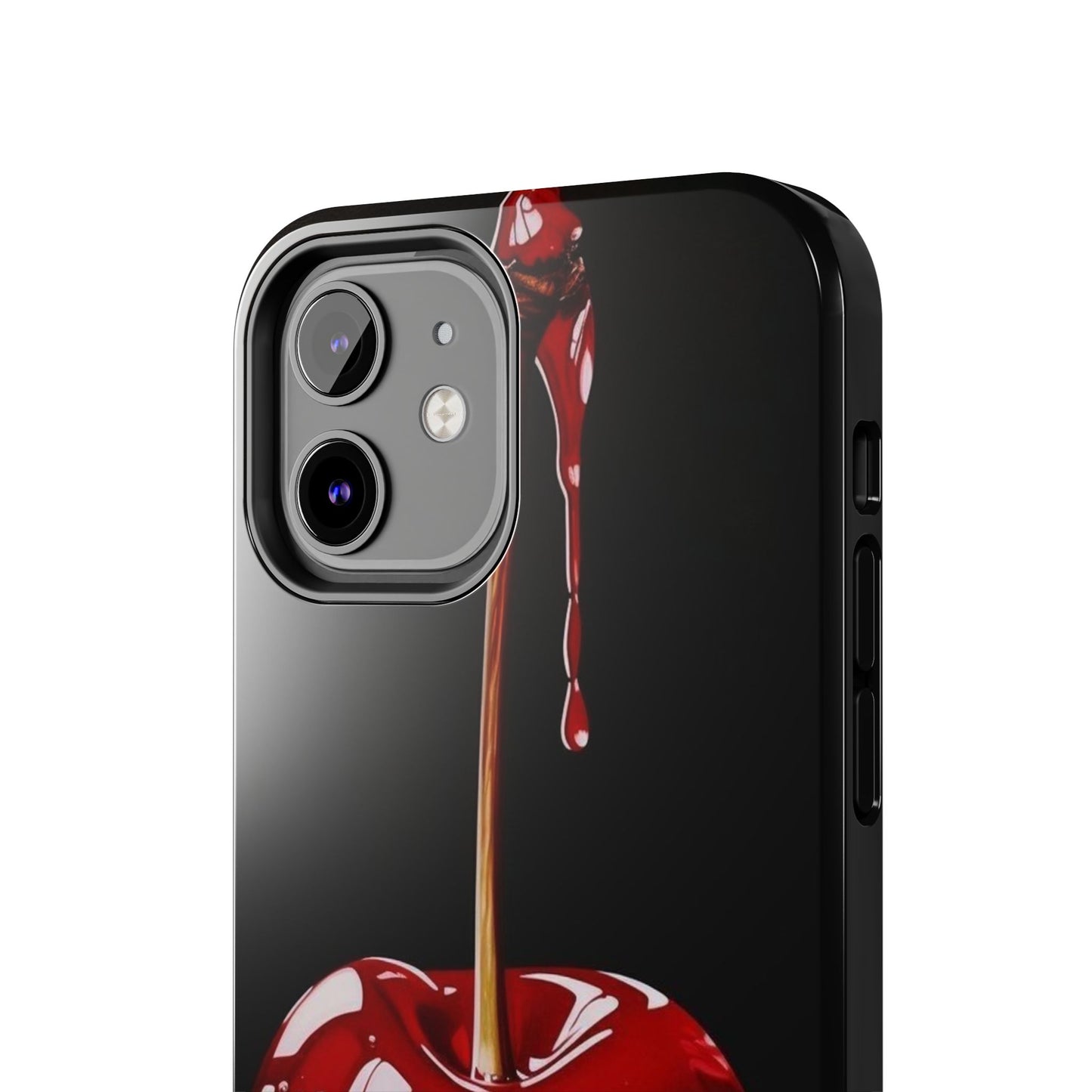 Dripping Cherry Tough Phone Case - Stylish Protection for Your Device