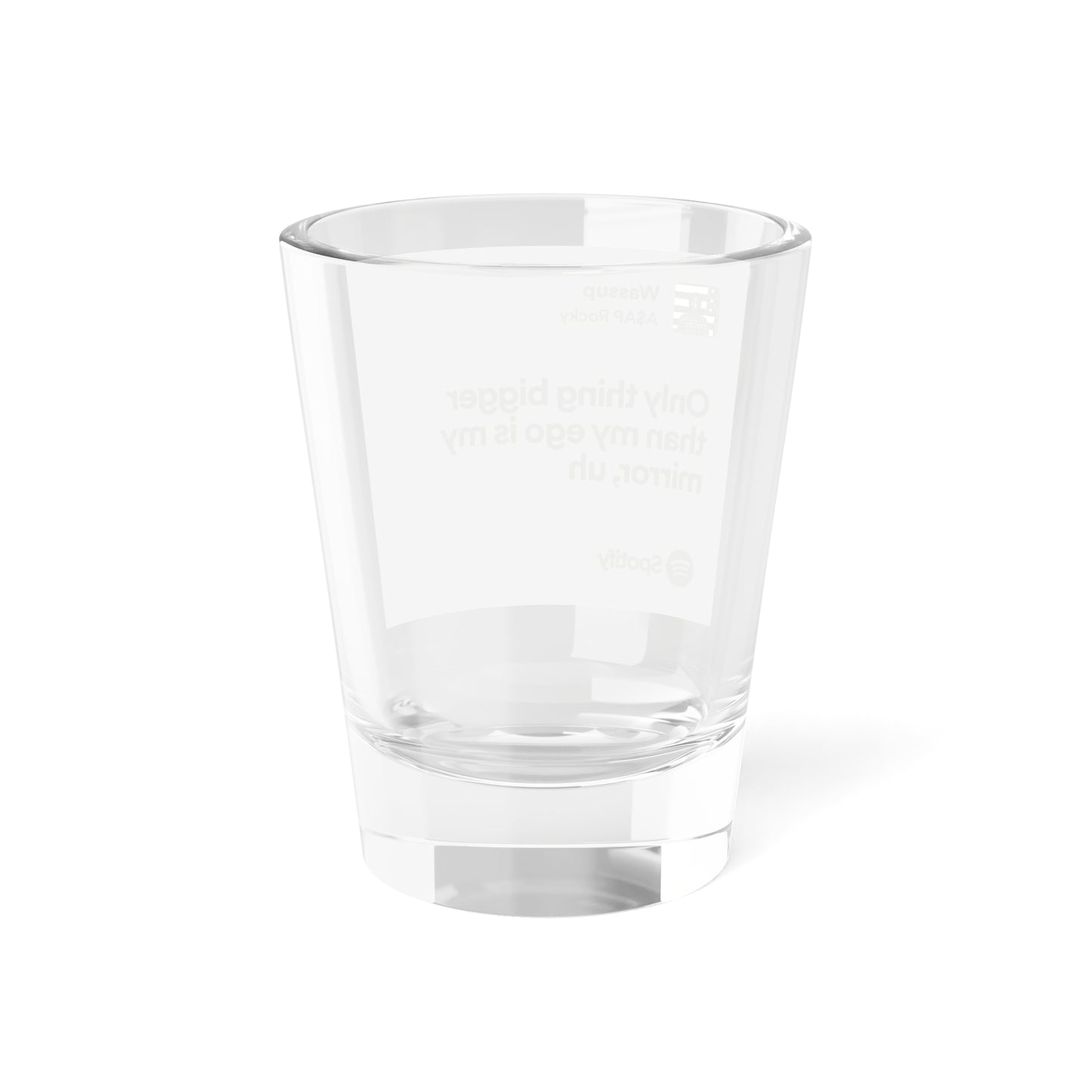 Cool Quote Shot Glass, Unique Party Favor, Personalized Gift, Fun Barware, Housewarming Present, Humor Collection, Spotify Inspired