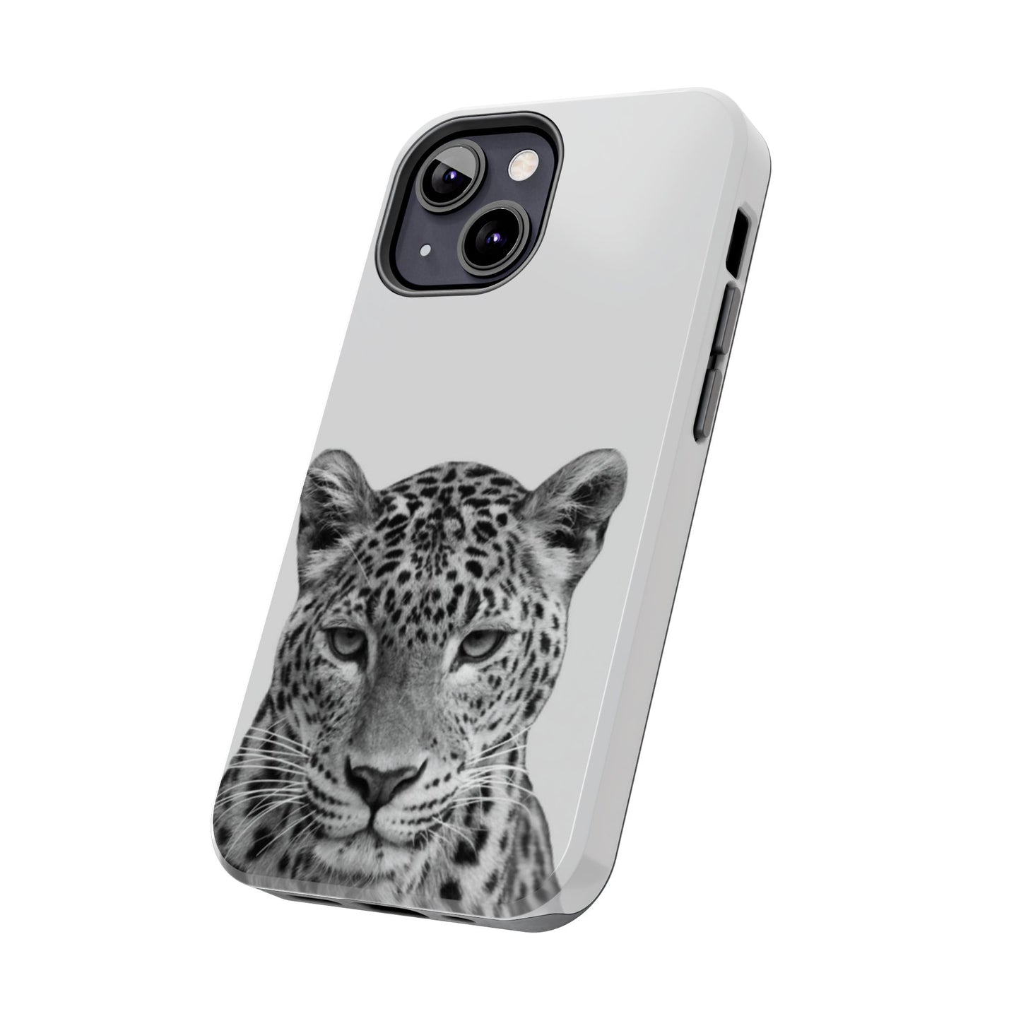 Stylish Tough Phone Case with Majestic Leopard Design