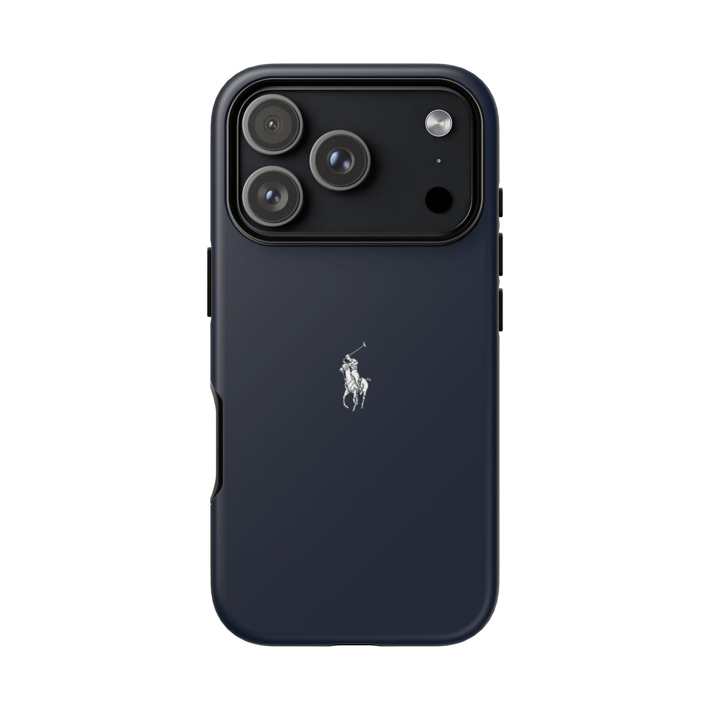 Navy Polo Logo Tough Phone Case — Slim Protective iPhone Cover