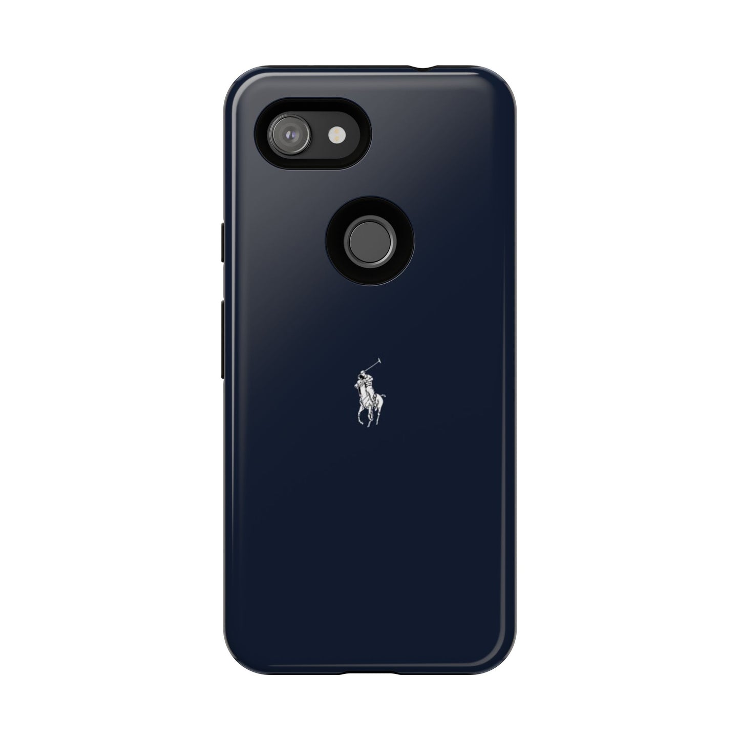 Navy Polo Logo Tough Phone Case — Slim Protective iPhone Cover