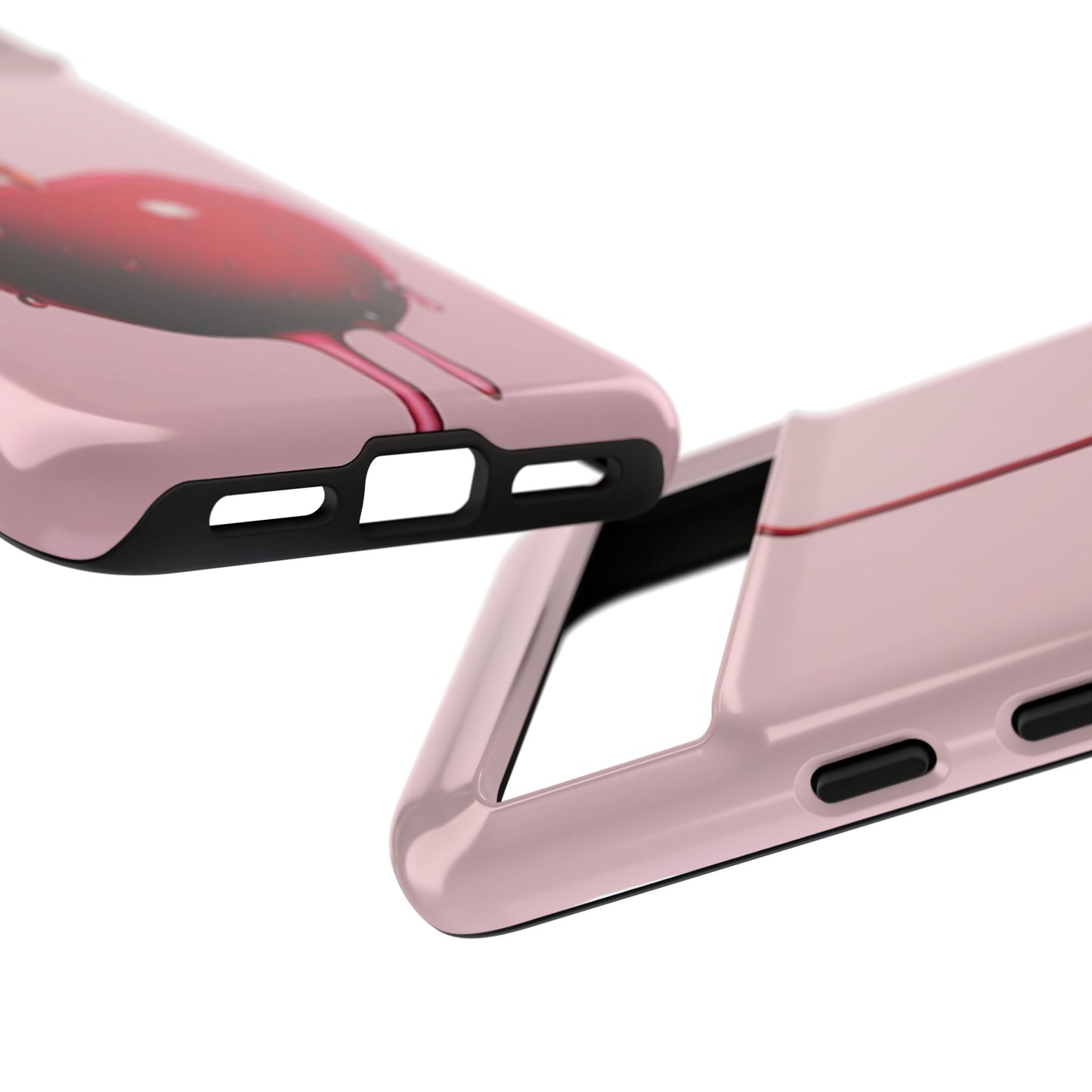 Cherry Drip Phone Case, Tough Phone Cover, Cute Cherry Accessory, Trendy Mobile Case, Kawaii Phone Case, Gift for Her