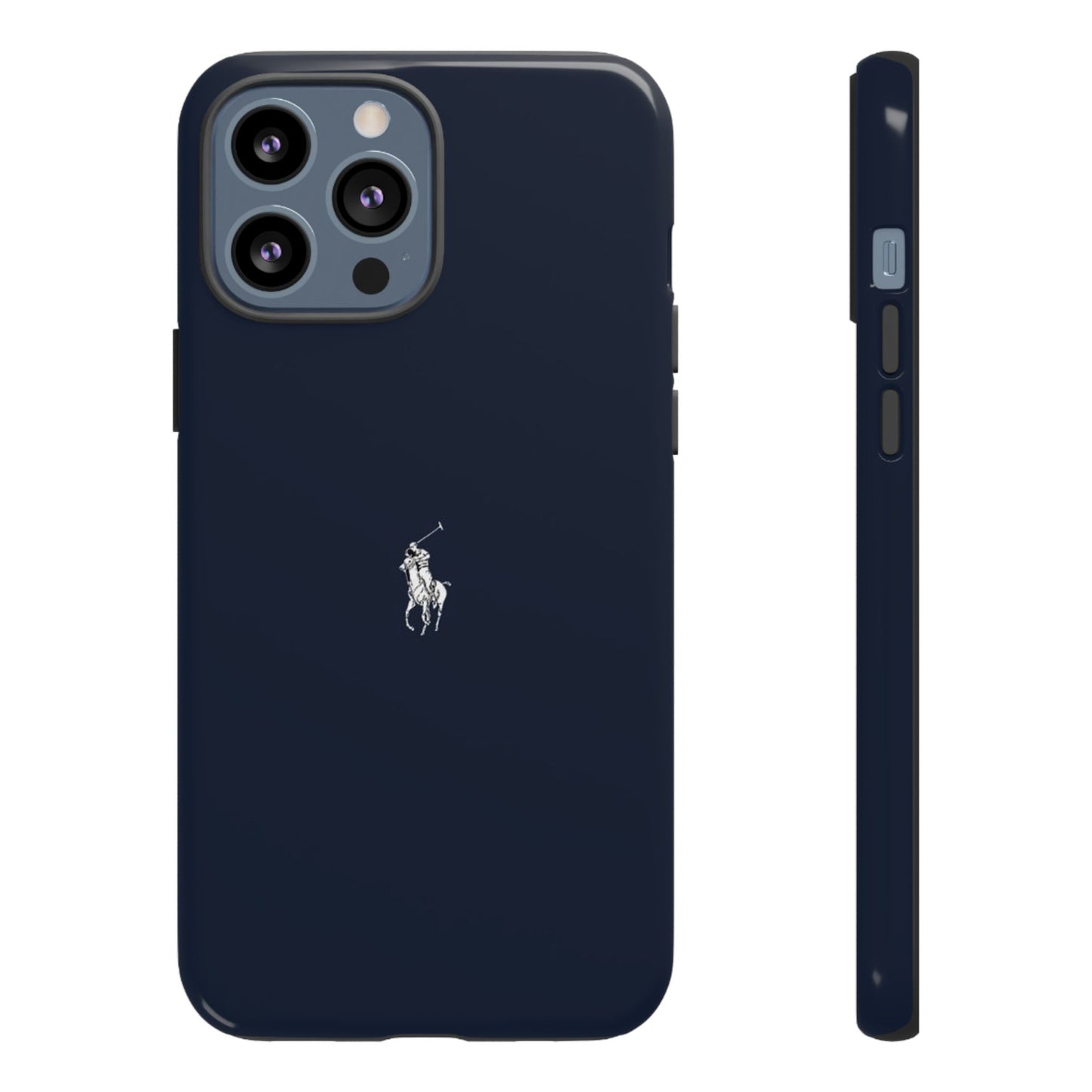 Navy Polo Logo Tough Phone Case — Slim Protective iPhone Cover
