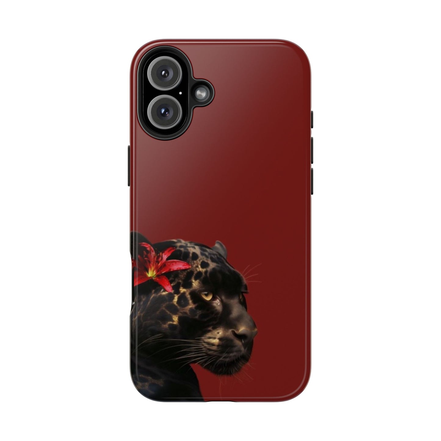Wild Elegance Tough Phone Case with Panther Design
