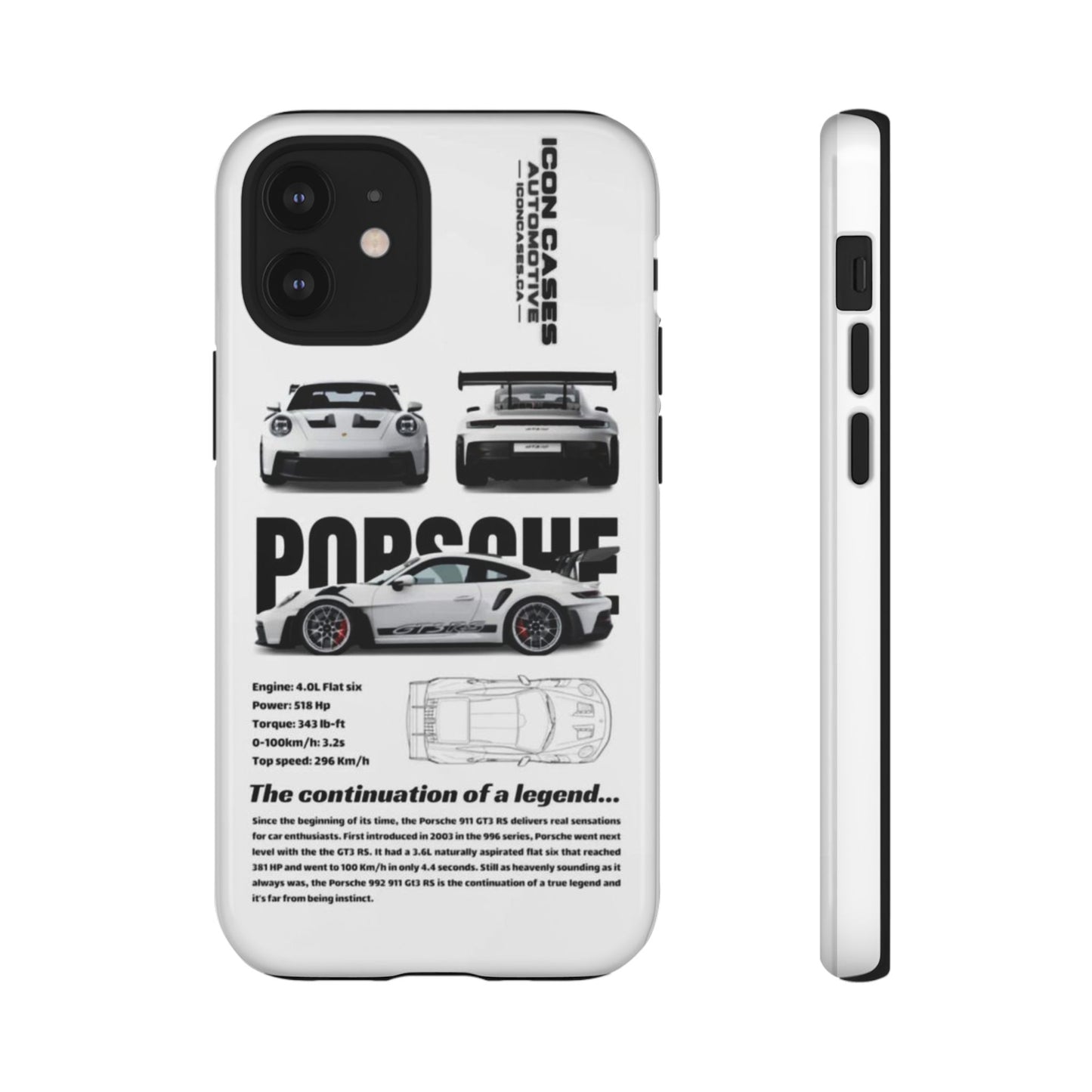 Porsche Phone Case, Tough Car Lover's Gift, Racing Enthusiast Accessory, Durable Auto Merchandise, Birthday Gift for Him