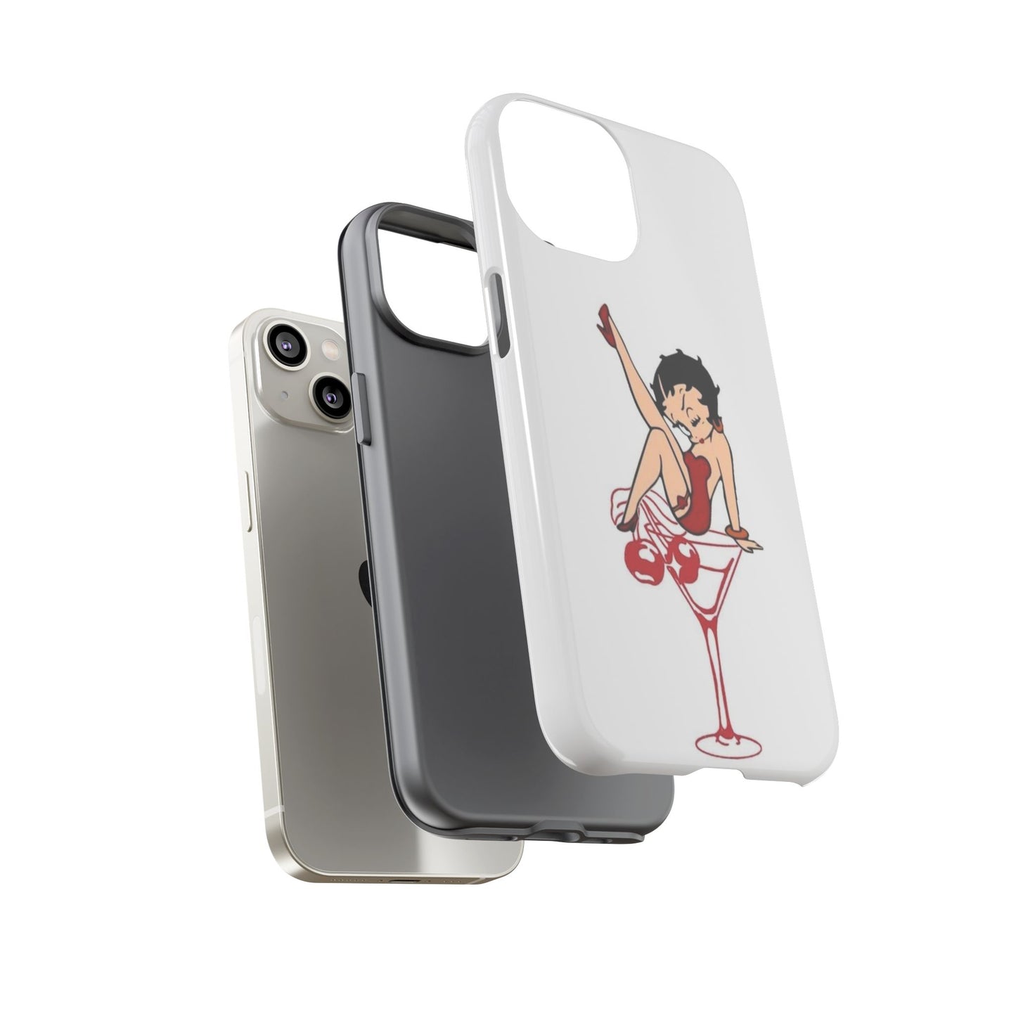 Betty Boop Martini Phone Case - Stylish Tough Cases for Fun Lovers