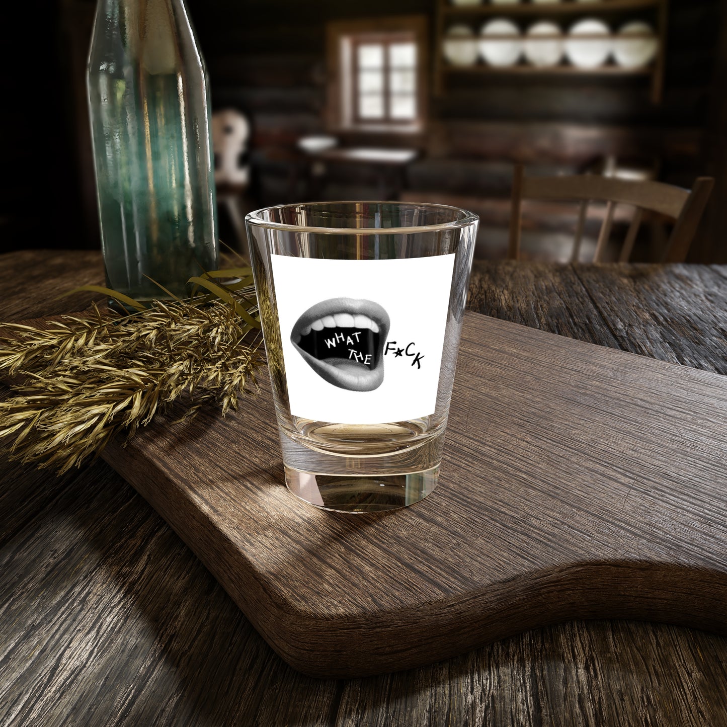 Sassy Shot Glass, Funny Gift for Friends, Bachelorette Party, Home Bar Decor, Novelty Drinkware, Unique Quote Glass