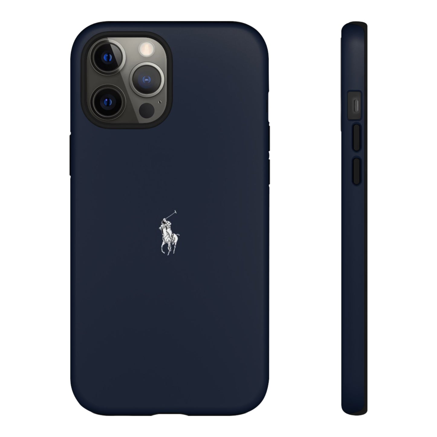 Navy Polo Logo Tough Phone Case — Slim Protective iPhone Cover