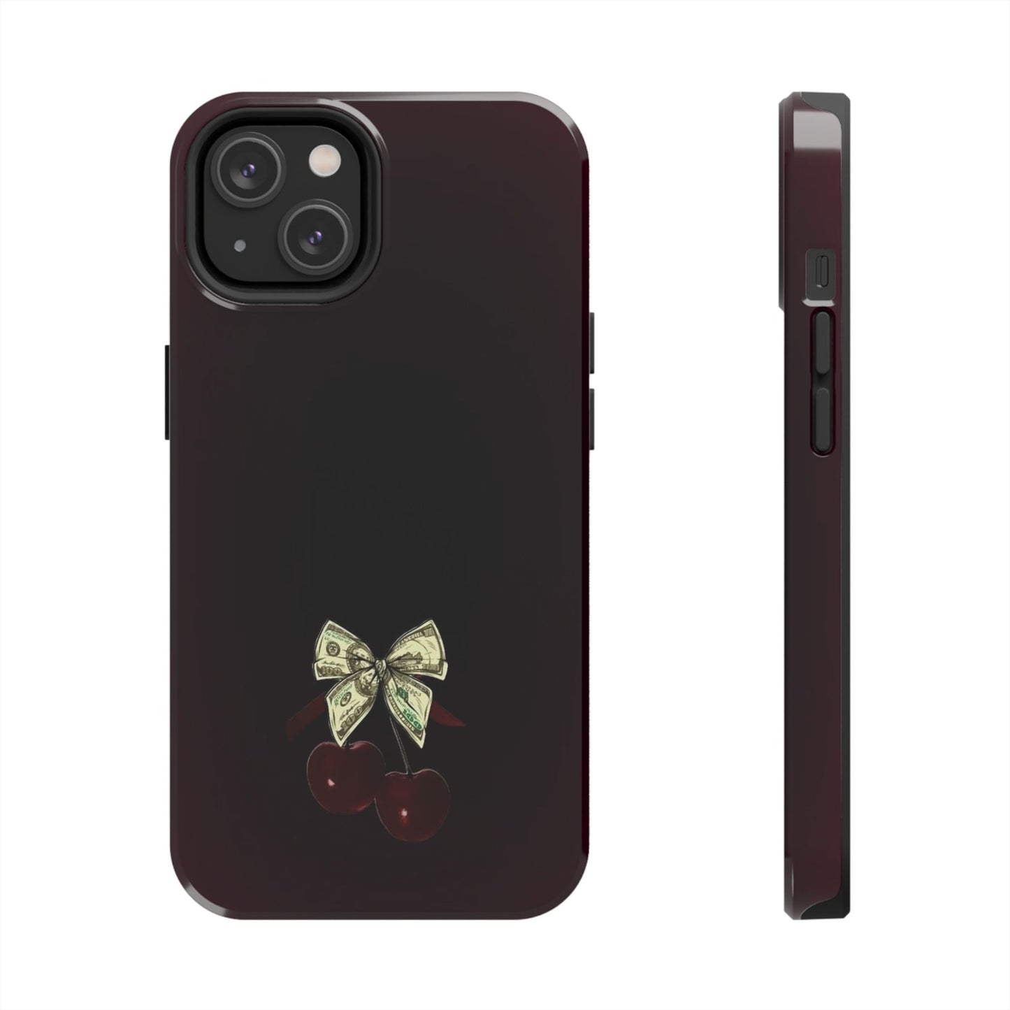 Cherry Bow Tough Phone Case - Stylish & Durable Protection
