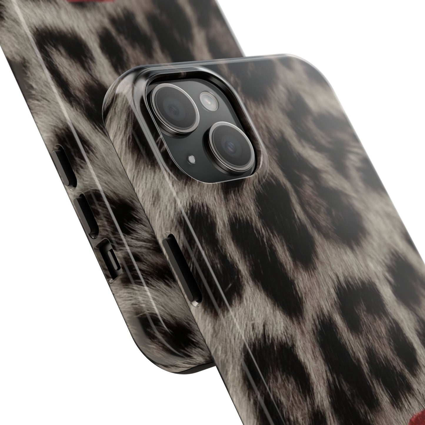 Wild Kiss Leopard Print Phone Case - Tough, Stylish Protection for Trendsetters