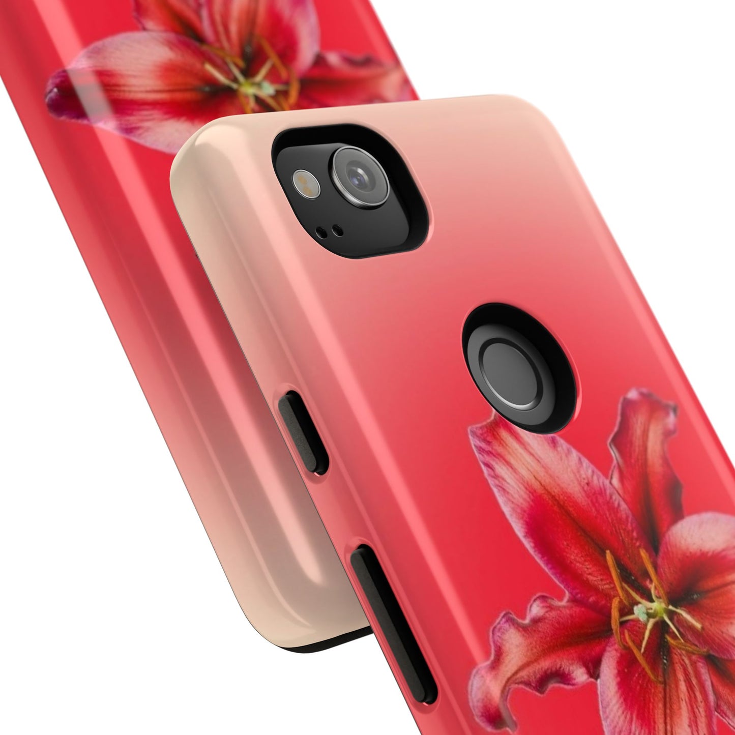 Phone Case - Vibrant Red Lily Glossy & Matte Tough Case