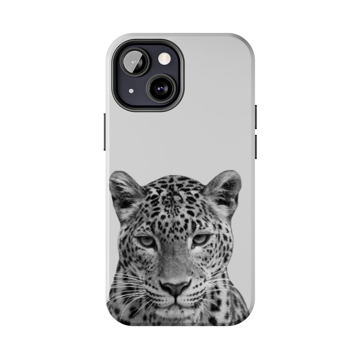 Stylish Tough Phone Case with Majestic Leopard Design