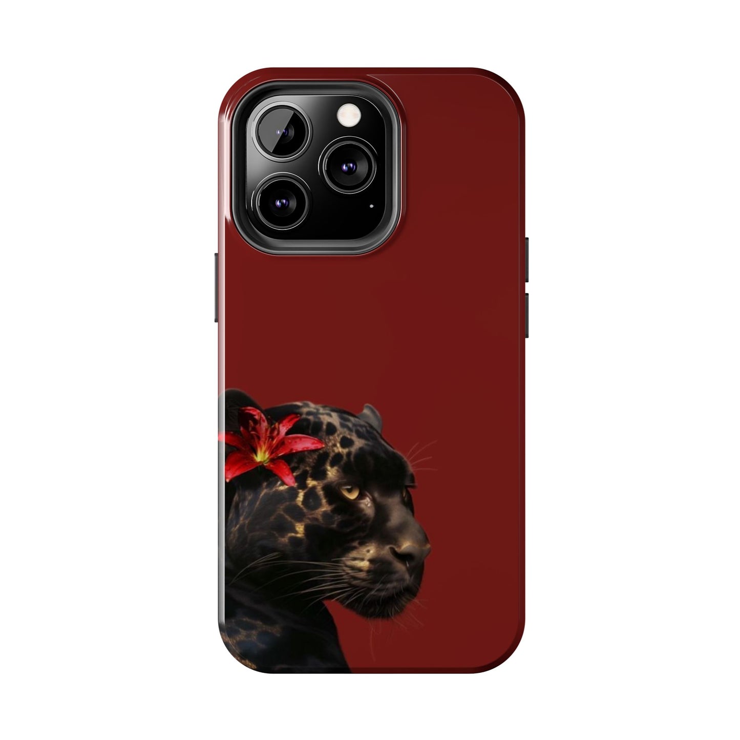 Wild Elegance Tough Phone Case with Panther Design