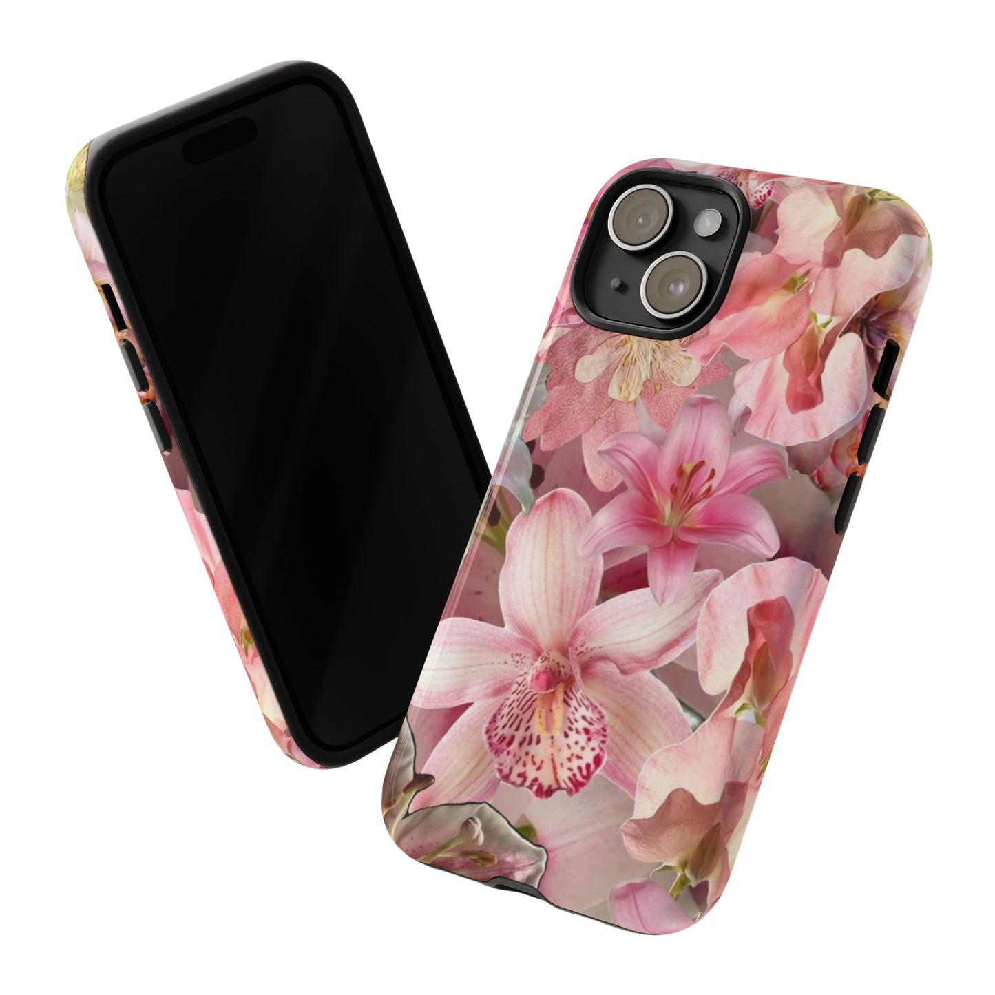 Phone Case - Matte & Glossy Tough Case Lily Flowers