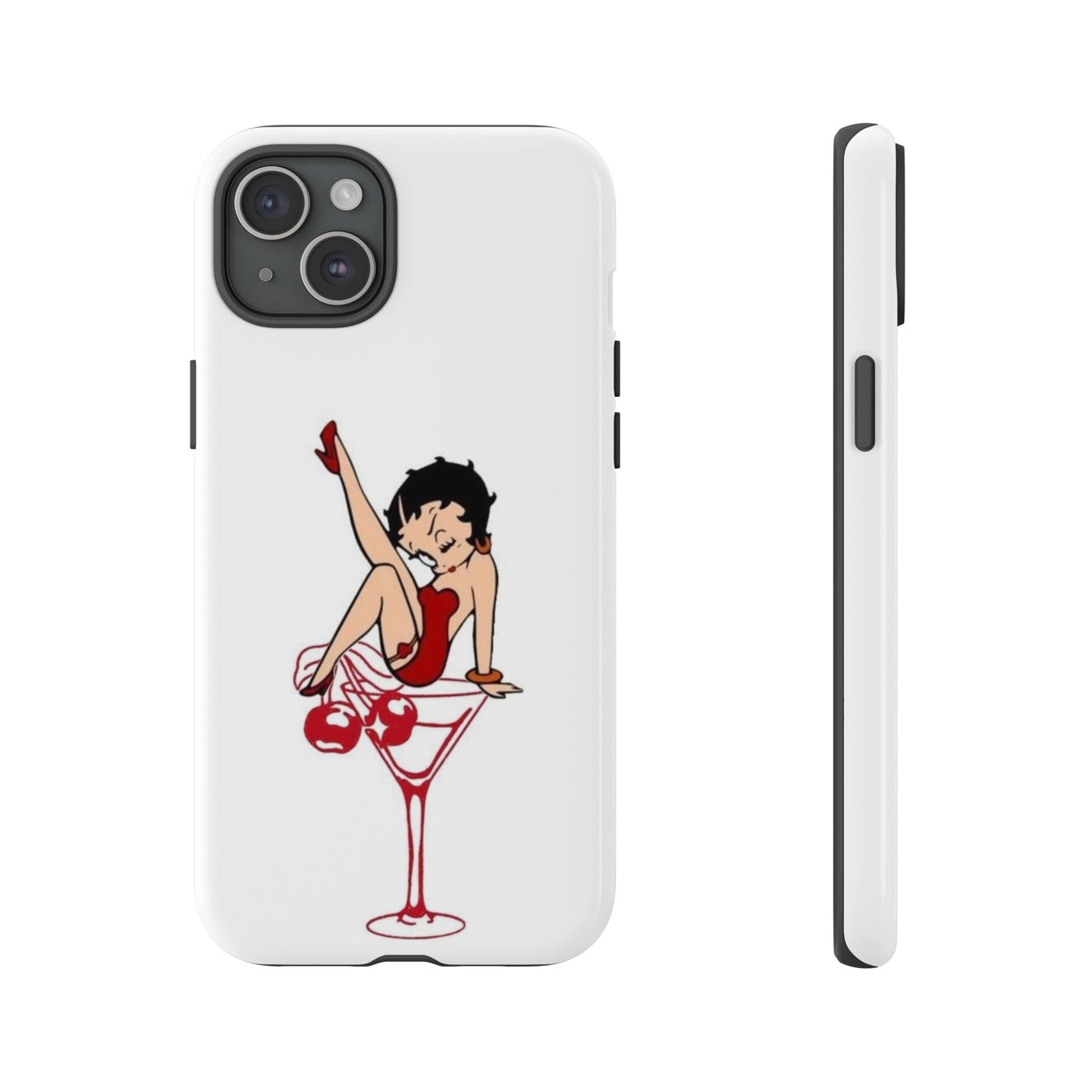 Betty Boop Martini Phone Case - Stylish Tough Cases for Fun Lovers