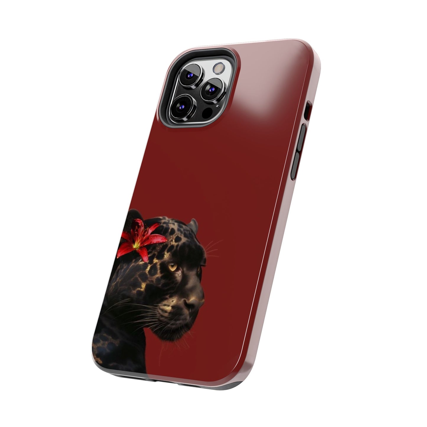 Wild Elegance Tough Phone Case with Panther Design