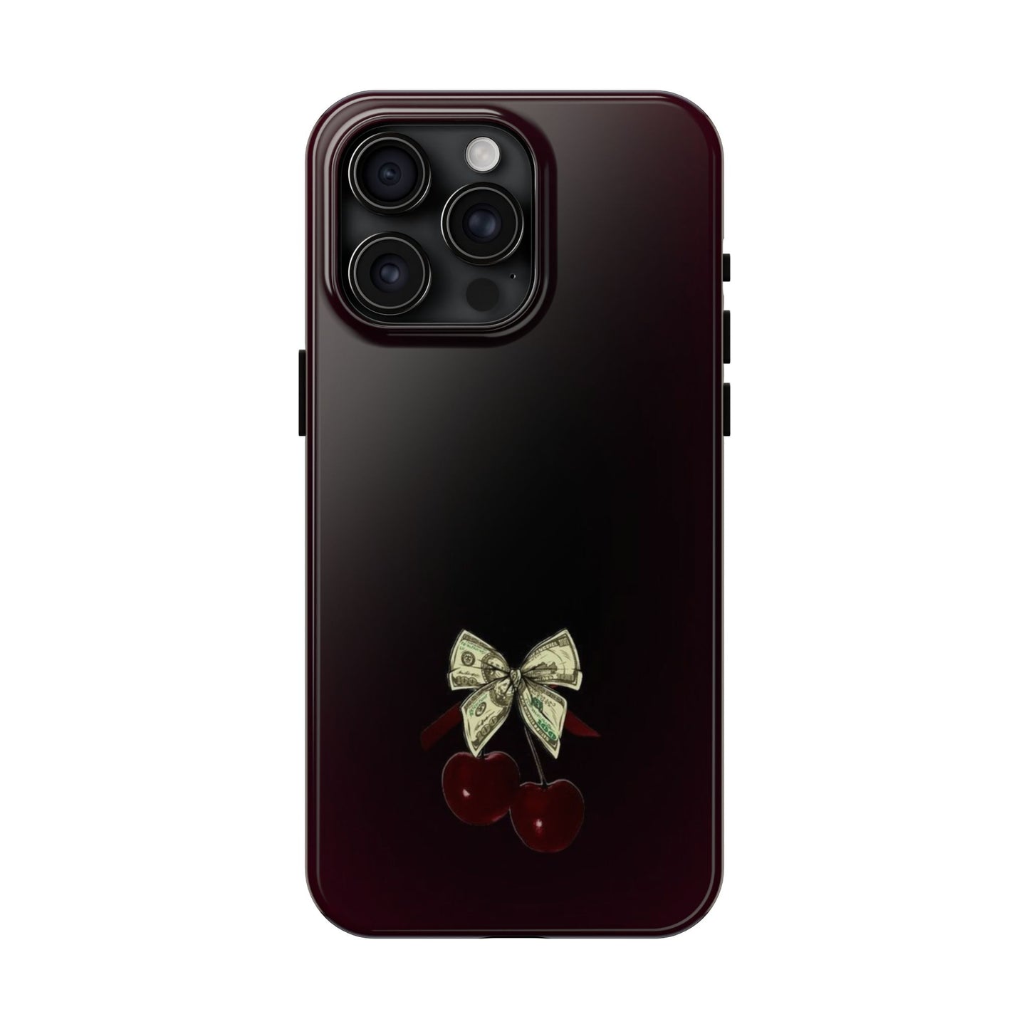 Cherry Bow Tough Phone Case - Stylish & Durable Protection
