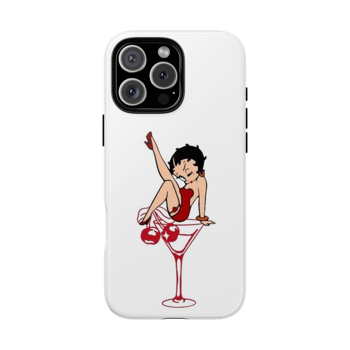 Betty Boop Martini Phone Case - Stylish Tough Cases for Fun Lovers