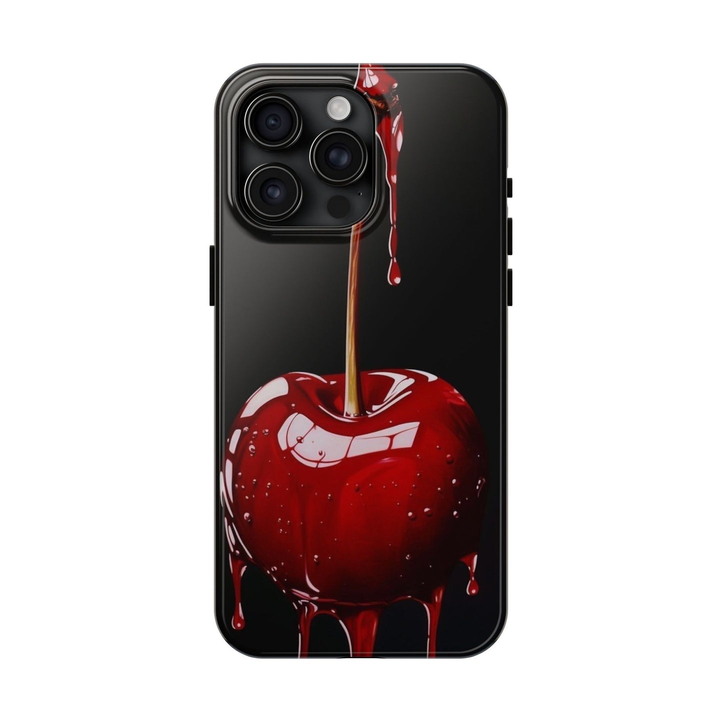 Dripping Cherry Tough Phone Case - Stylish Protection for Your Device
