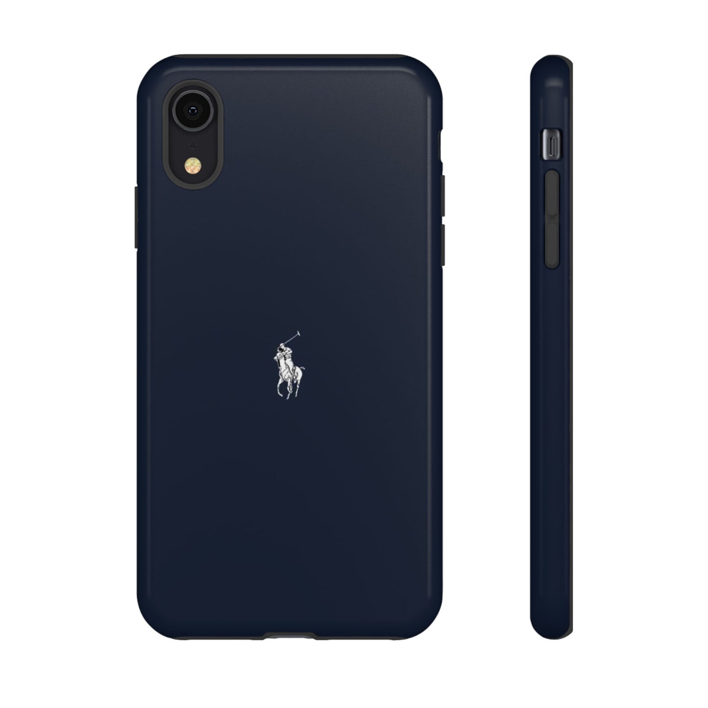 Navy Polo Logo Tough Phone Case — Slim Protective iPhone Cover